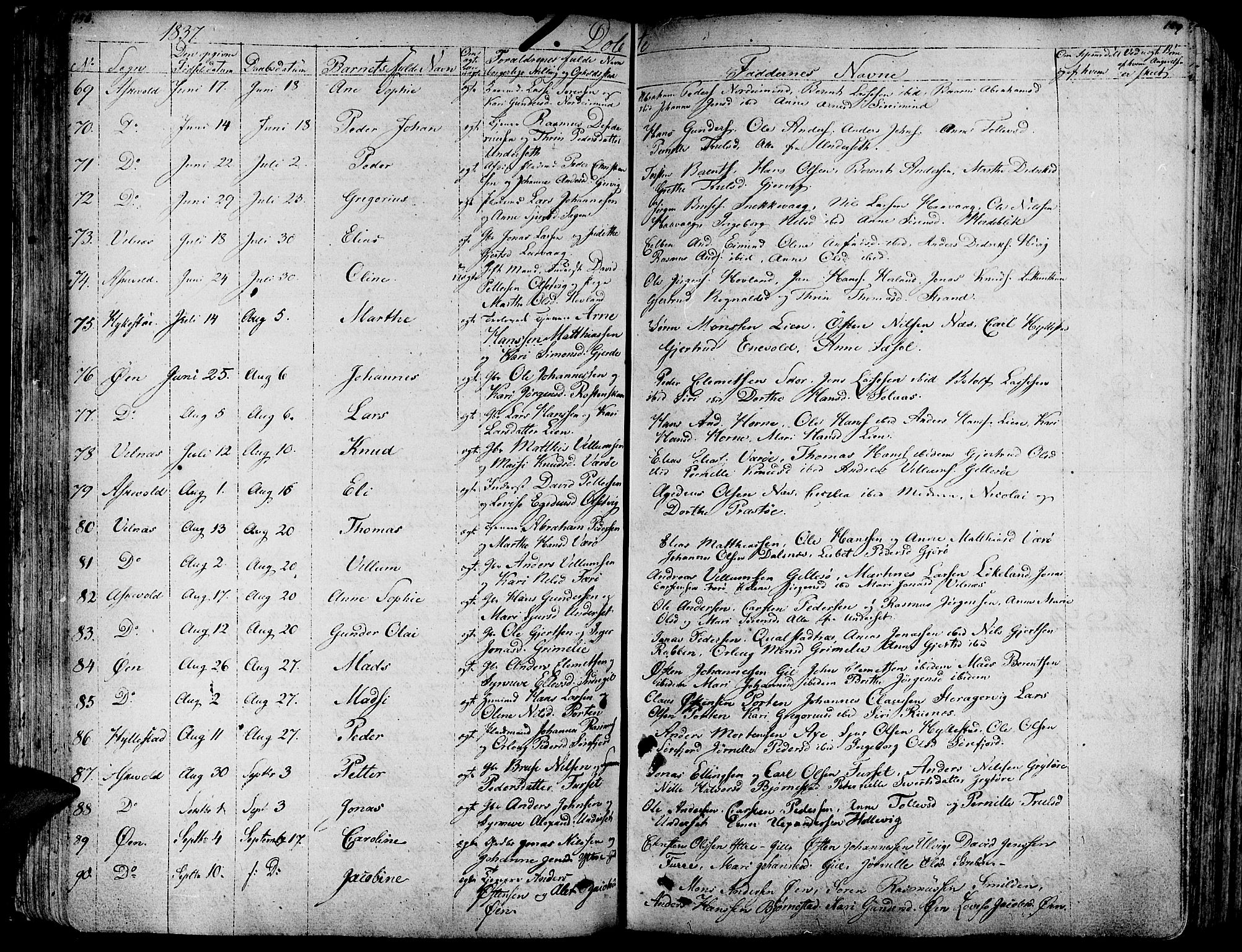 Askvoll sokneprestembete, AV/SAB-A-79501/H/Haa/Haaa/L0010: Ministerialbok nr. A 10, 1821-1844, s. 158-159