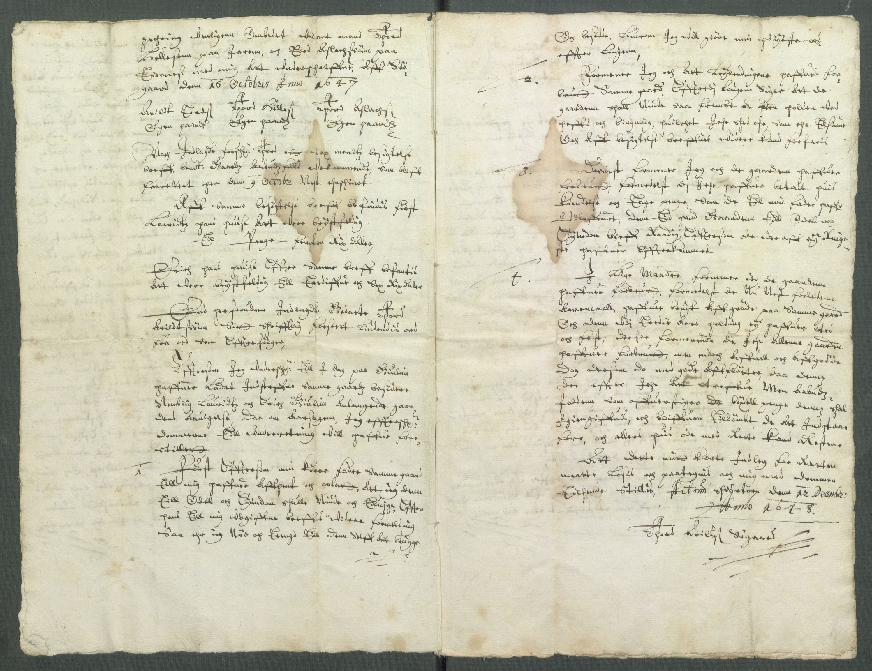 Riksarkivets diplomsamling, AV/RA-EA-5965/F02/L0161: Dokumenter, 1648, s. 111