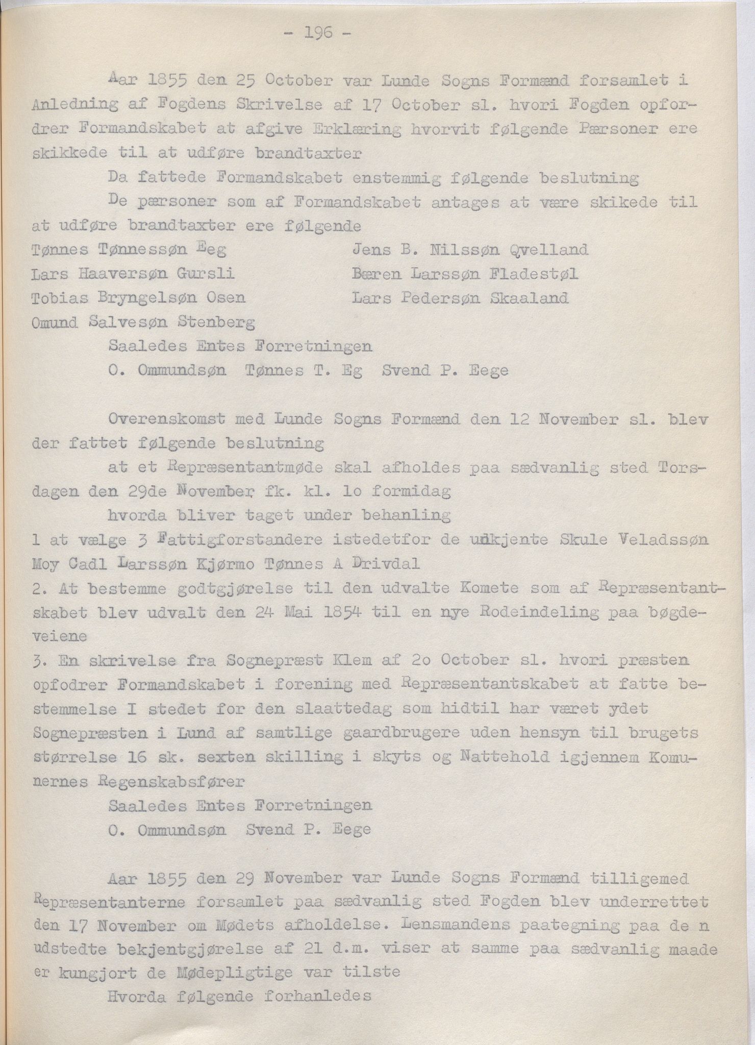 Lund kommune - Formannskapet/Formannskapskontoret, IKAR/K-101761/A/Aa/Aaa/L0002: Forhandlingsprotokoll, 1837-1865, s. 196