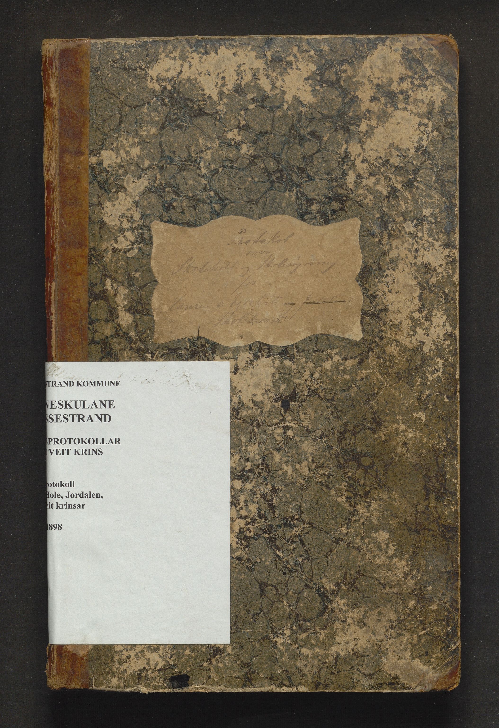 Vossestrand kommune. Barneskulane , IKAH/1236-231/F/Fe/L0002: Skuleprotokoll for Vinje, Hole, Jordalen og Egdetveit krinsar, 1876-1898