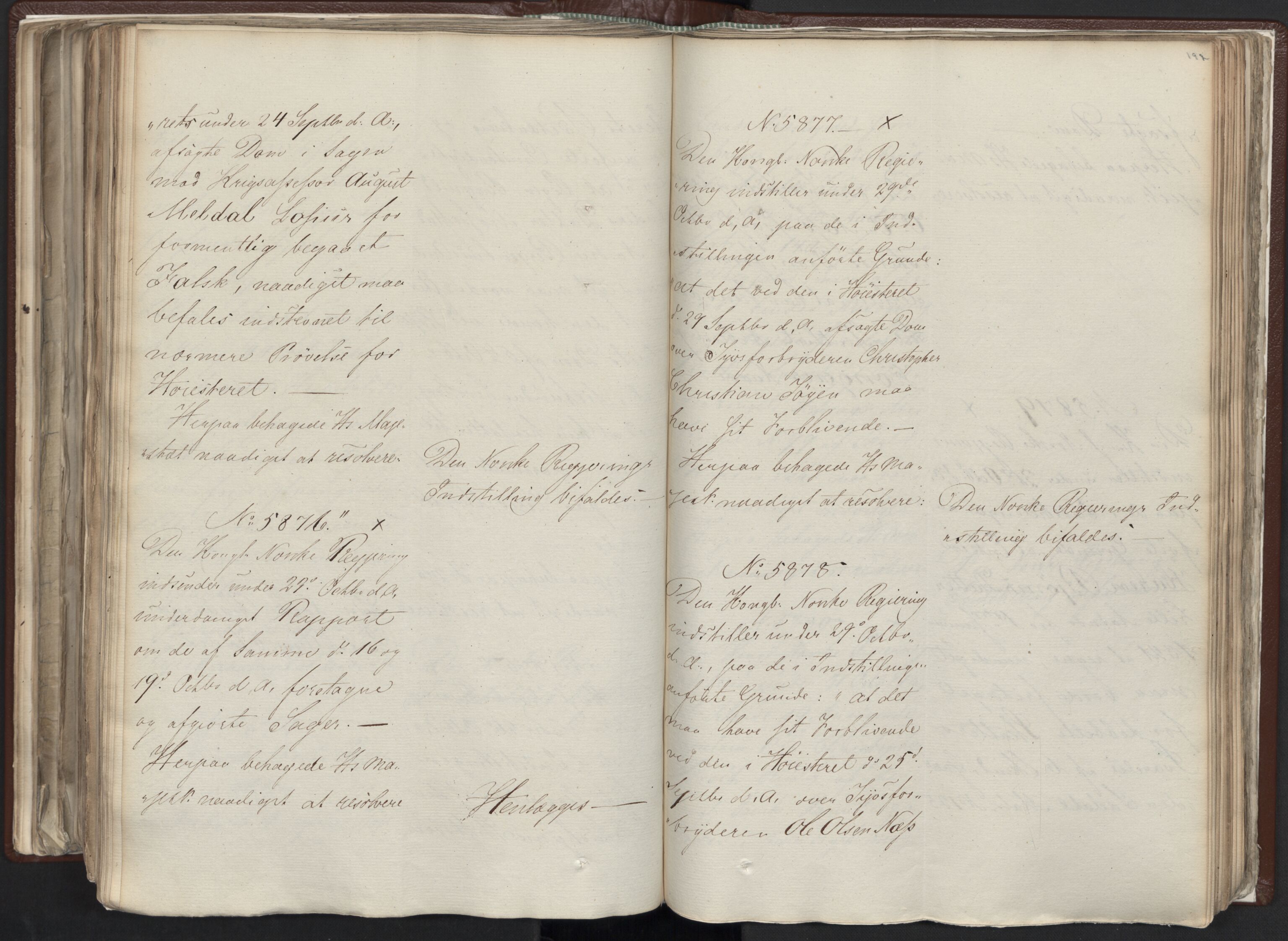 Statsrådssekretariatet, AV/RA-S-1001/A/Ab/L0012: Kgl. res. nr. 5679-6008 II, 1821, s. 196b-197a