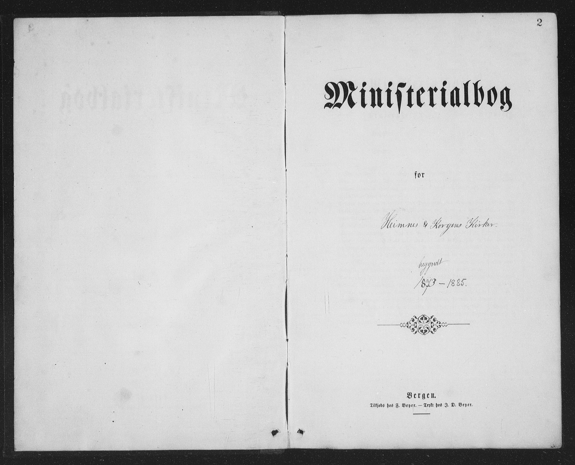 Ministerialprotokoller, klokkerbøker og fødselsregistre - Nordland, AV/SAT-A-1459/825/L0369: Klokkerbok nr. 825C06, 1873-1885, s. 2