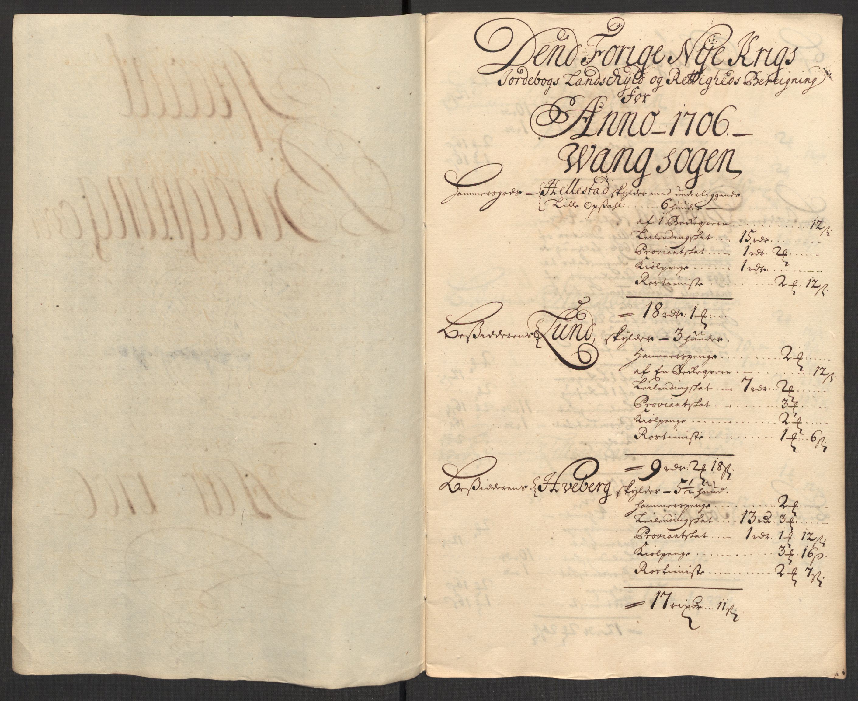 Rentekammeret inntil 1814, Reviderte regnskaper, Fogderegnskap, AV/RA-EA-4092/R16/L1043: Fogderegnskap Hedmark, 1706-1707, s. 209