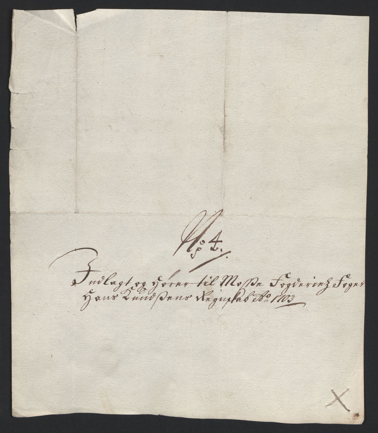 Rentekammeret inntil 1814, Reviderte regnskaper, Fogderegnskap, RA/EA-4092/R04/L0132: Fogderegnskap Moss, Onsøy, Tune, Veme og Åbygge, 1703-1704, s. 46