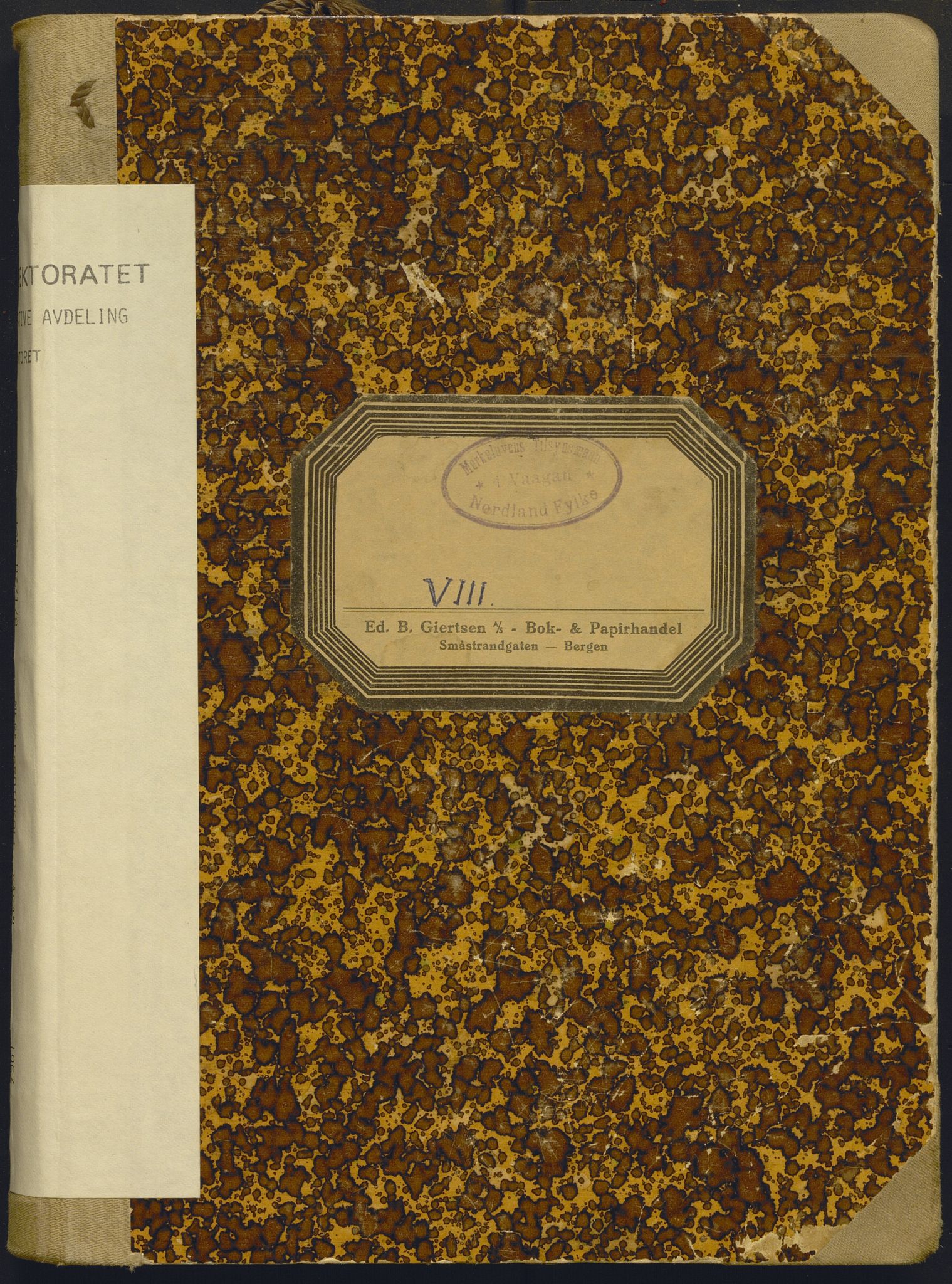 Fiskeridirektoratet - 1 Adm. ledelse - 13 Båtkontoret, AV/SAB-A-2003/I/Ia/Iac/L0219: 135.0371/8 Merkeprotokoll - Vågan, 1963