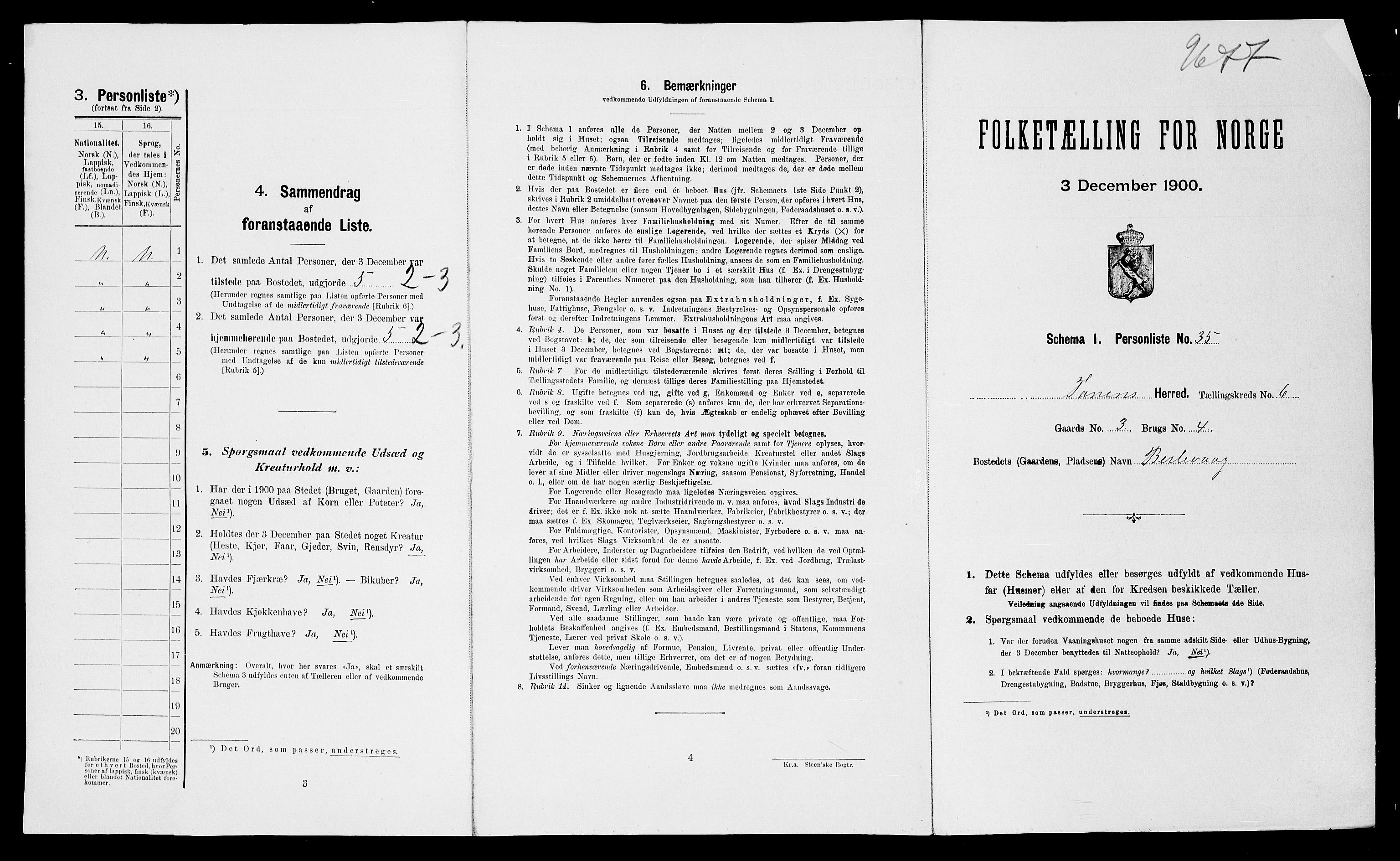 SATØ, Folketelling 1900 for 2025 Tana herred, 1900, s. 968