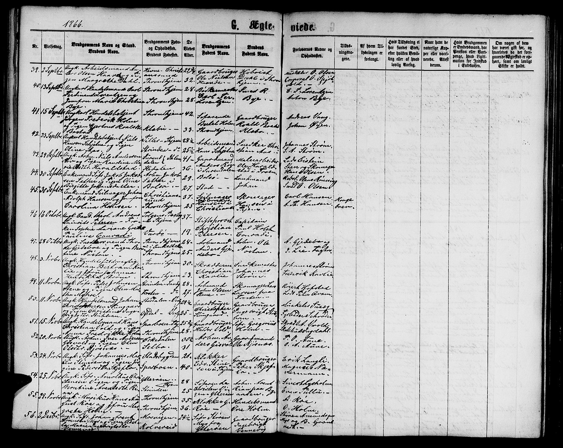 Ministerialprotokoller, klokkerbøker og fødselsregistre - Sør-Trøndelag, AV/SAT-A-1456/602/L0141: Klokkerbok nr. 602C09, 1865-1877