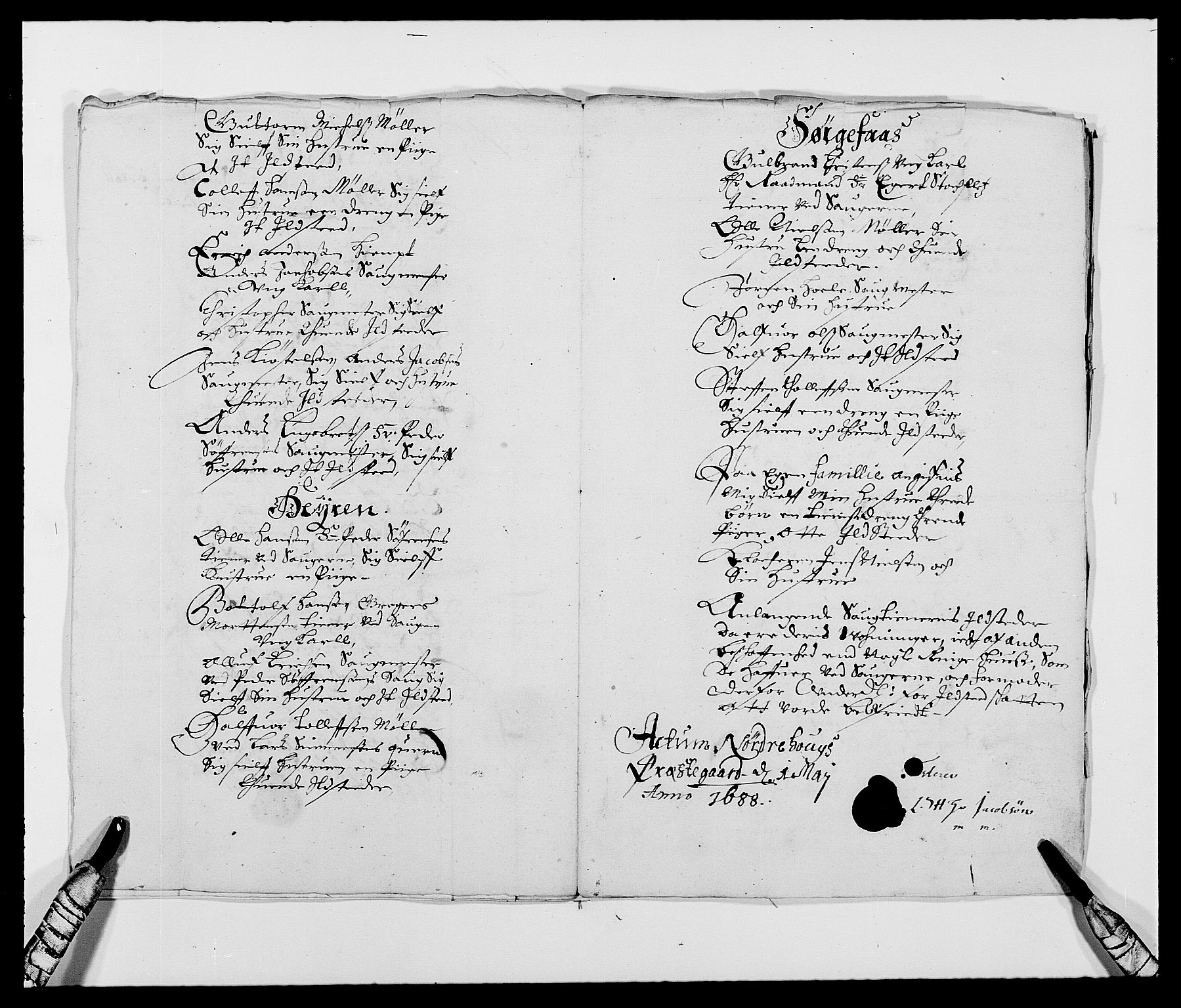 Rentekammeret inntil 1814, Reviderte regnskaper, Fogderegnskap, AV/RA-EA-4092/R21/L1447: Fogderegnskap Ringerike og Hallingdal, 1687-1689, s. 206