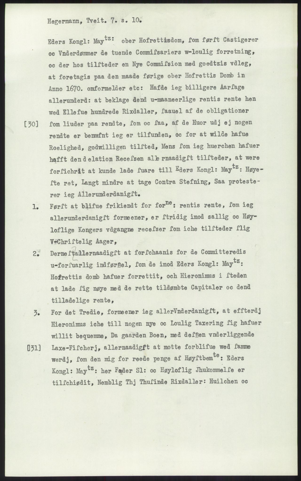 Samlinger til kildeutgivelse, Diplomavskriftsamlingen, AV/RA-EA-4053/H/Ha, s. 1421