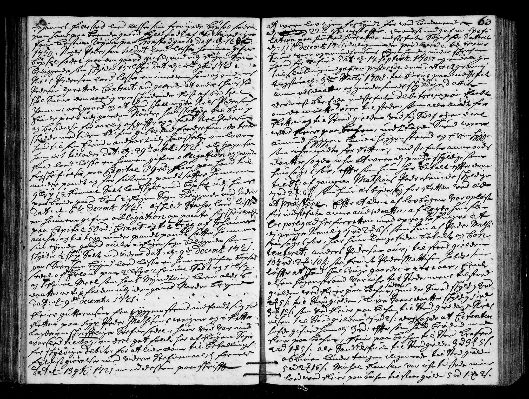 Lier, Røyken og Hurum sorenskriveri, AV/SAKO-A-89/F/Fa/L0045: Tingbok, 1721-1724, s. 63