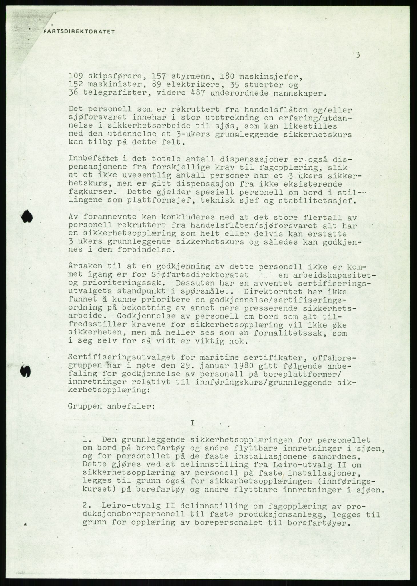 Justisdepartementet, Granskningskommisjonen ved Alexander Kielland-ulykken 27.3.1980, AV/RA-S-1165/D/L0020: X Opplæring/Kompetanse (Doku.liste + X1-X18 av 18)/Y Forskningsprosjekter (Doku.liste + Y1-Y7 av 9), 1980-1981, s. 18