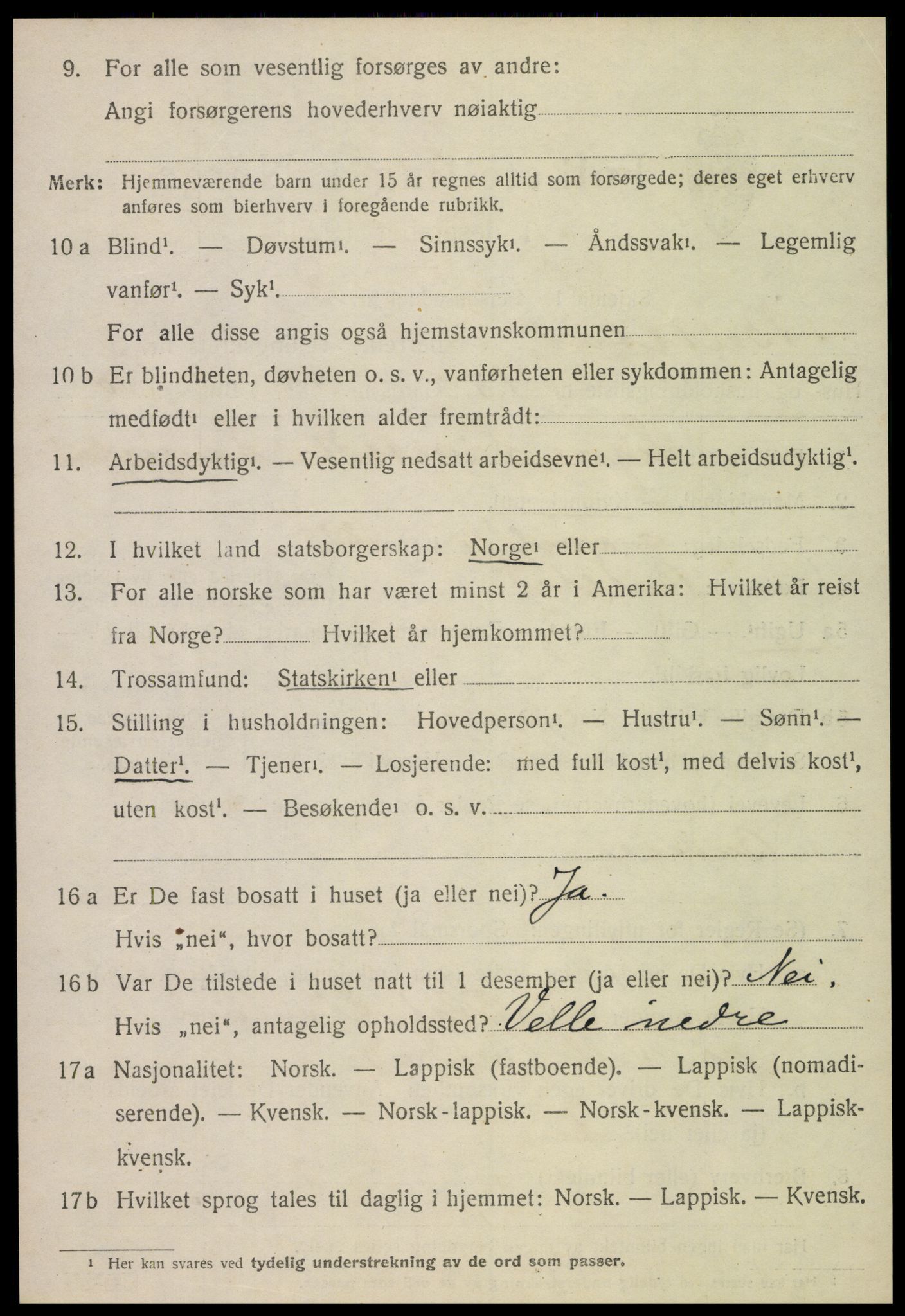 SAT, Folketelling 1920 for 1727 Beitstad herred, 1920, s. 1586