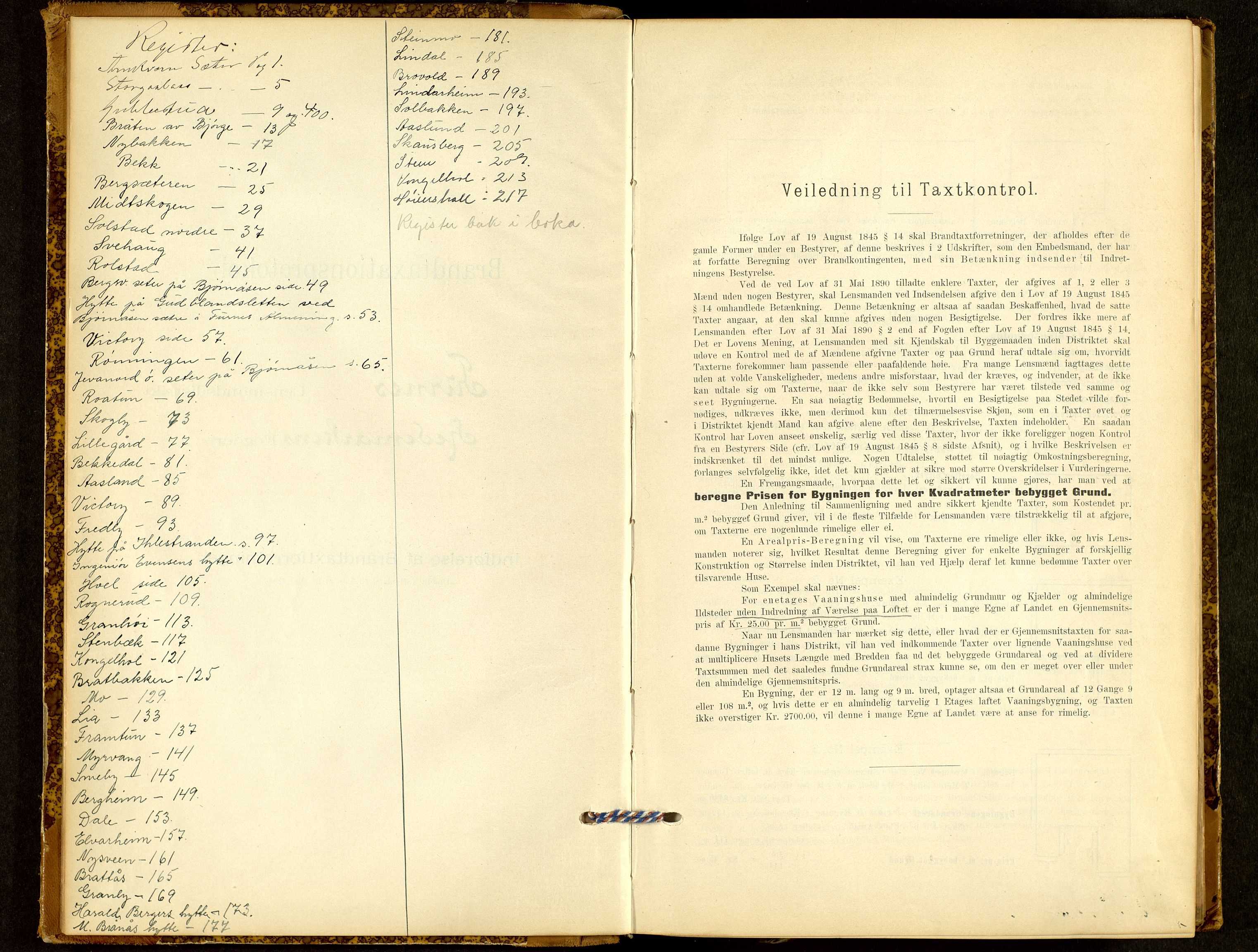 Norges Brannkasse, Furnes, AV/SAH-NBRANF-004/F/L0006: Branntakstprotokoll, 1908-1954