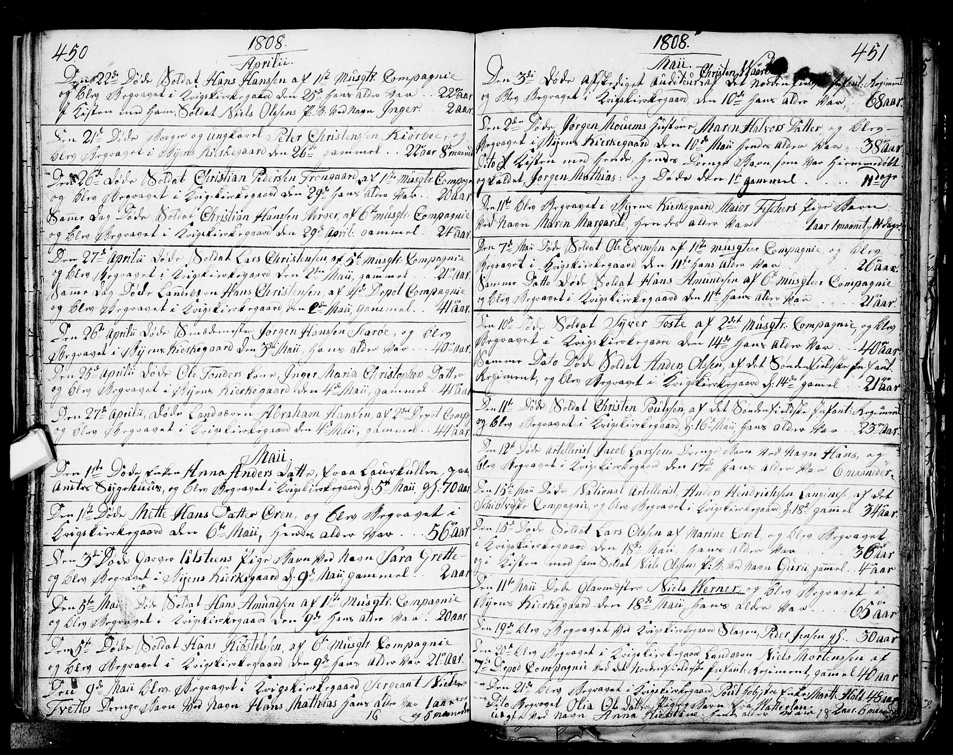 Fredrikstad prestekontor Kirkebøker, AV/SAO-A-11082/F/Fa/L0003: Ministerialbok nr. 3, 1805-1816, s. 450-451