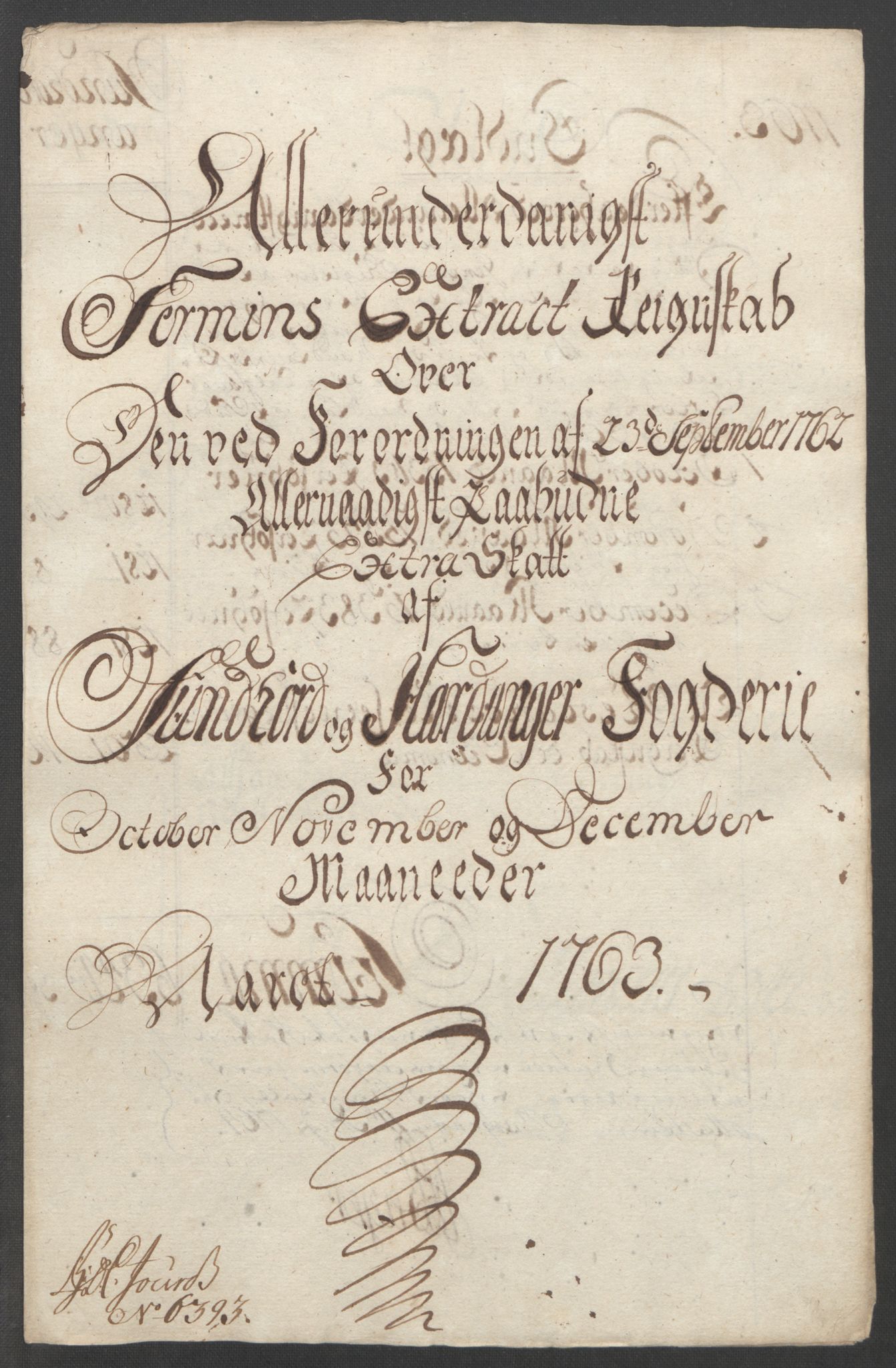 Rentekammeret inntil 1814, Reviderte regnskaper, Fogderegnskap, RA/EA-4092/R48/L3136: Ekstraskatten Sunnhordland og Hardanger, 1762-1772, s. 32