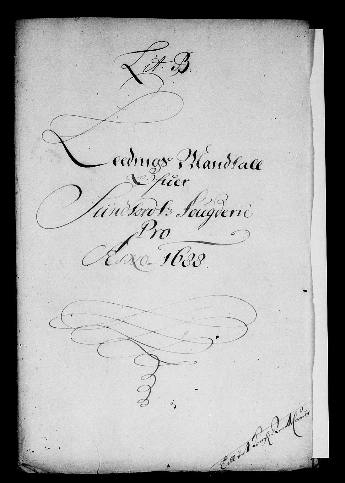 Rentekammeret inntil 1814, Reviderte regnskaper, Stiftamtstueregnskaper, Bergen stiftamt, RA/EA-6043/R/Rc/L0086: Bergen stiftamt, 1688