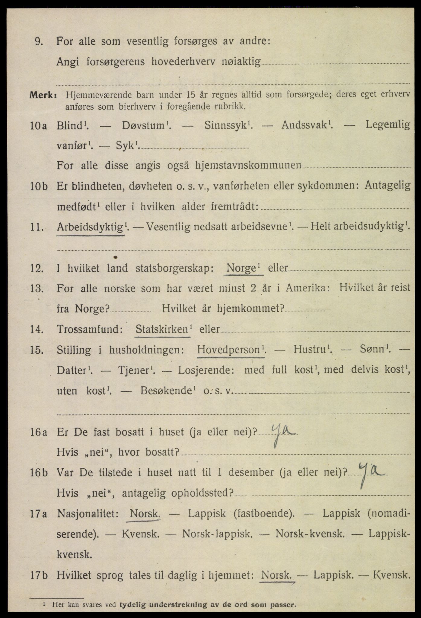 SAT, Folketelling 1920 for 1733 Egge herred, 1920, s. 1315