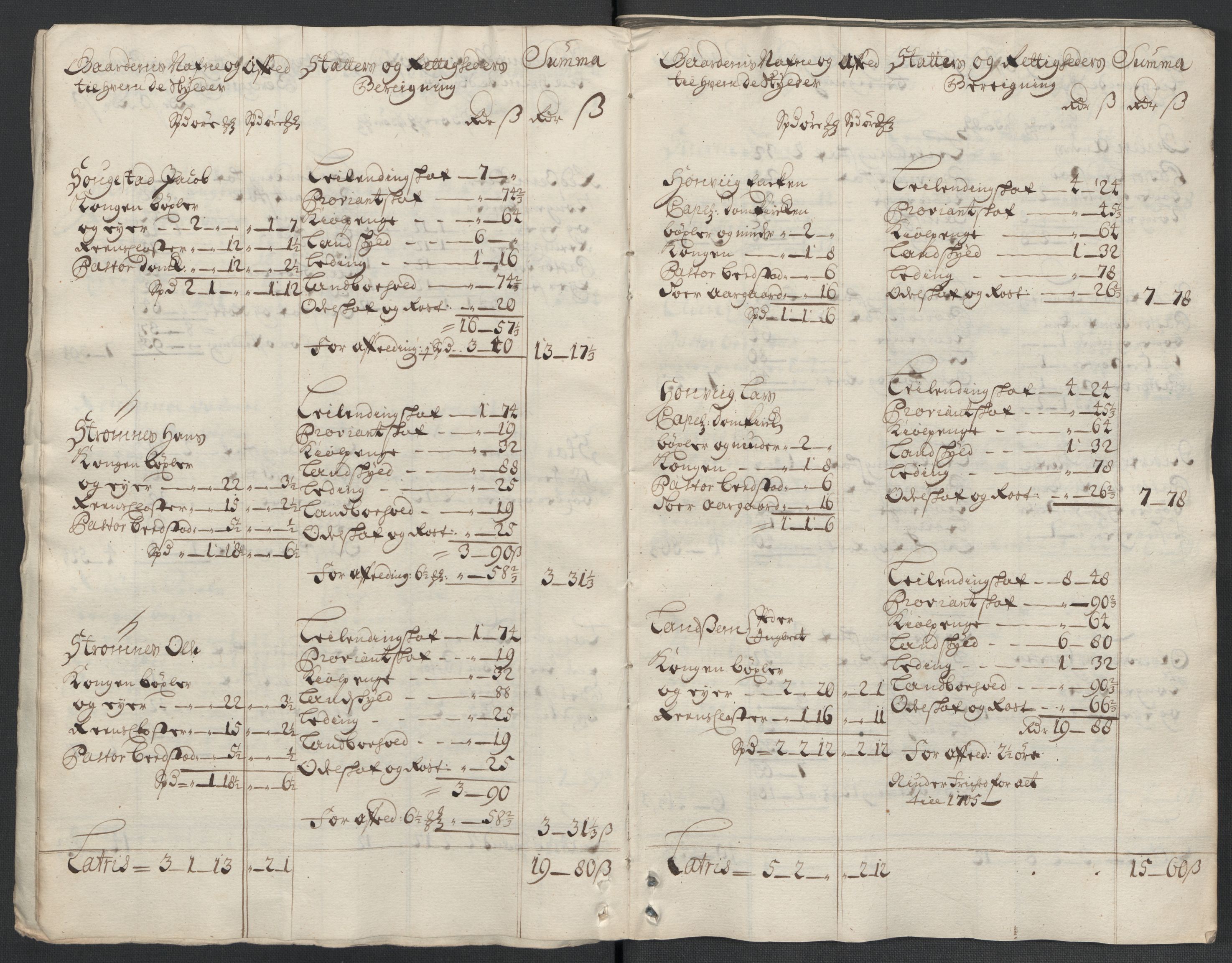 Rentekammeret inntil 1814, Reviderte regnskaper, Fogderegnskap, AV/RA-EA-4092/R63/L4313: Fogderegnskap Inderøy, 1703-1704, s. 331