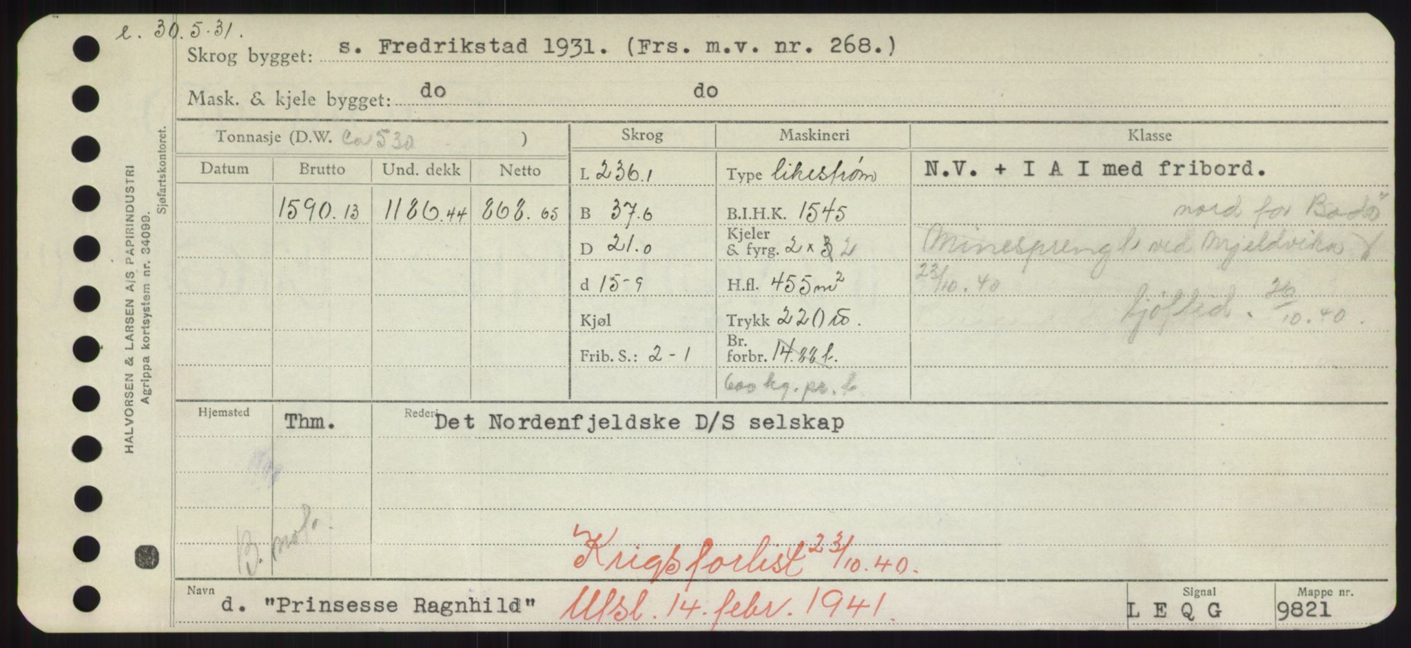 Sjøfartsdirektoratet med forløpere, Skipsmålingen, RA/S-1627/H/Hd/L0029: Fartøy, P, s. 599