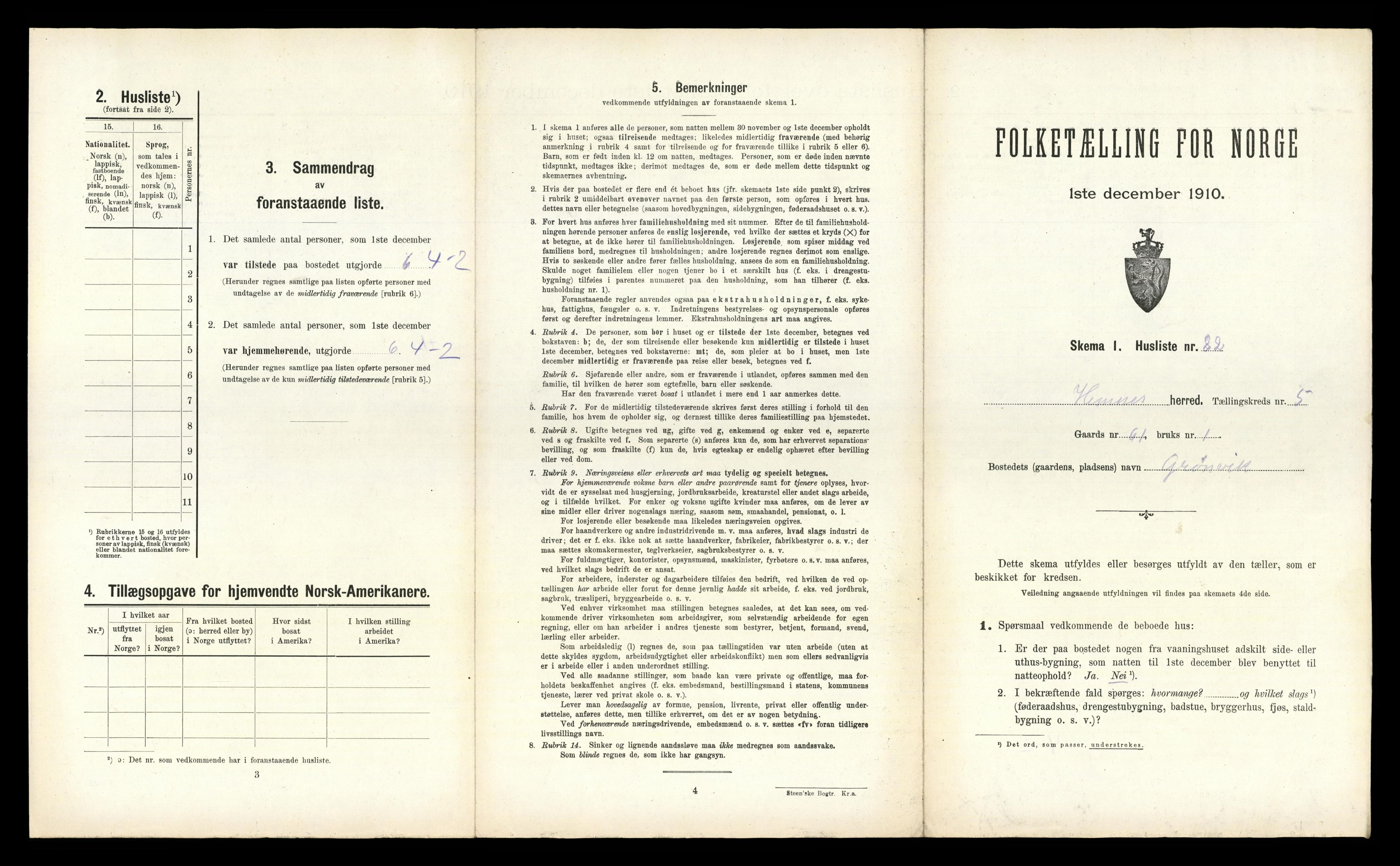 RA, Folketelling 1910 for 1832 Hemnes herred, 1910, s. 1248