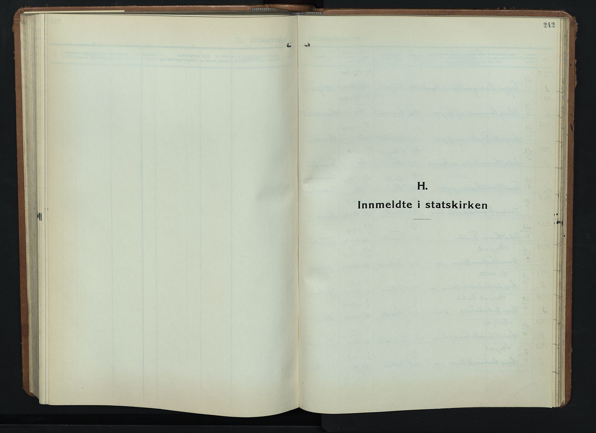 Nord-Odal prestekontor, AV/SAH-PREST-032/H/Ha/Hab/L0006: Klokkerbok nr. 6, 1936-1950, s. 242