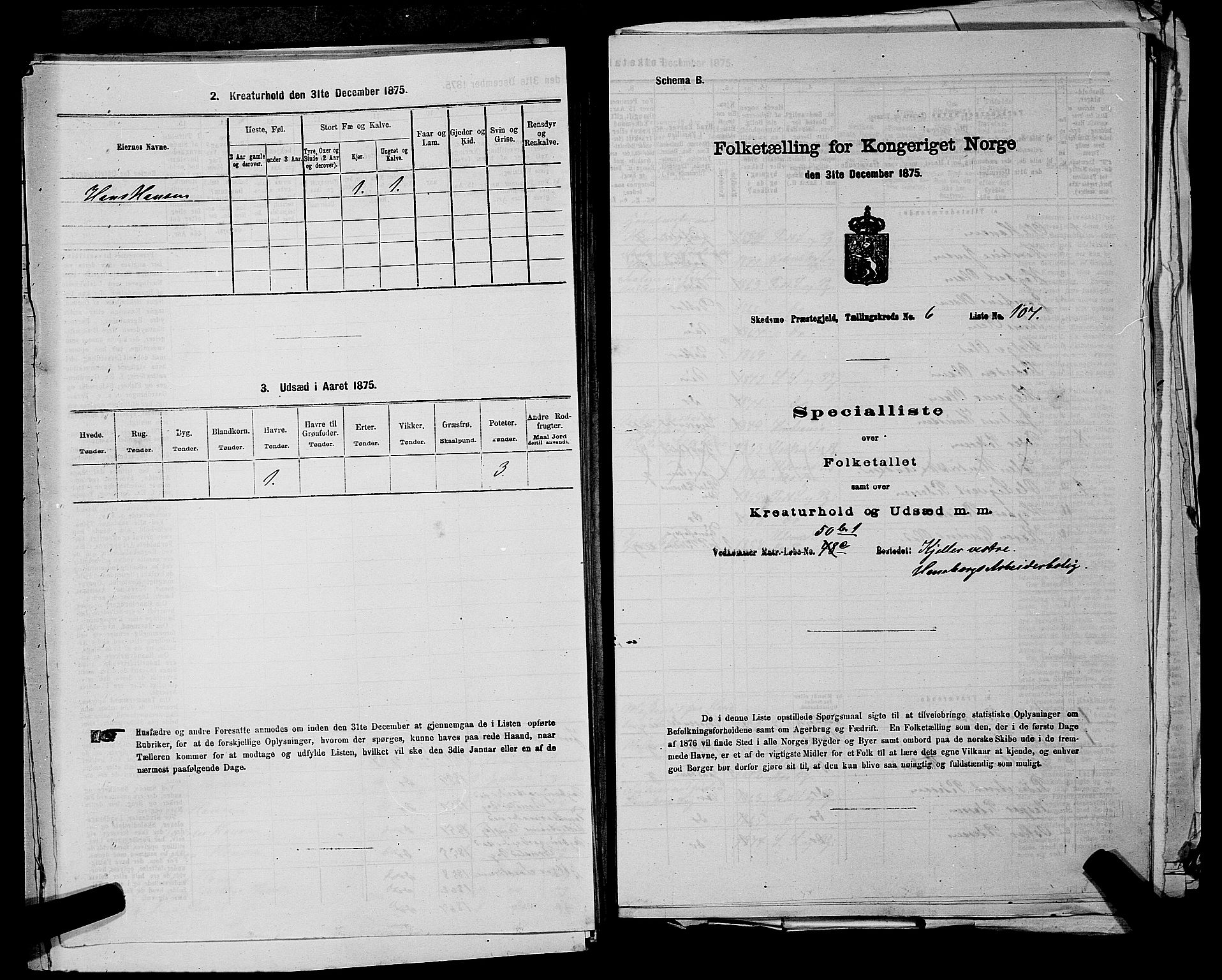 RA, Folketelling 1875 for 0231P Skedsmo prestegjeld, 1875, s. 942