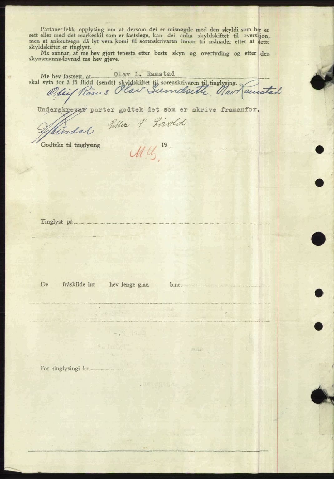 Nordre Sunnmøre sorenskriveri, AV/SAT-A-0006/1/2/2C/2Ca: Pantebok nr. A26, 1947-1948, Dagboknr: 248/1948