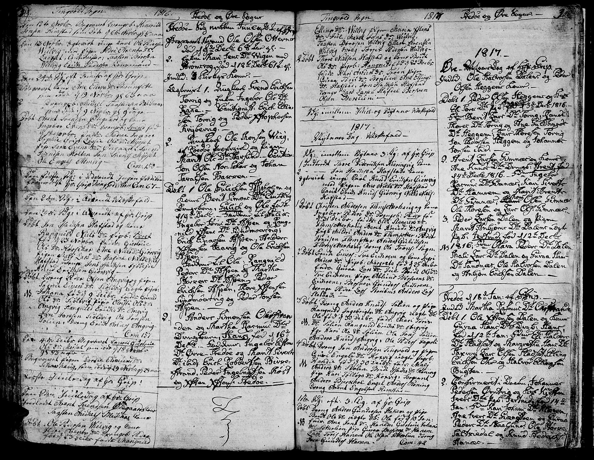 Ministerialprotokoller, klokkerbøker og fødselsregistre - Møre og Romsdal, AV/SAT-A-1454/586/L0981: Ministerialbok nr. 586A07, 1794-1819, s. 319-320