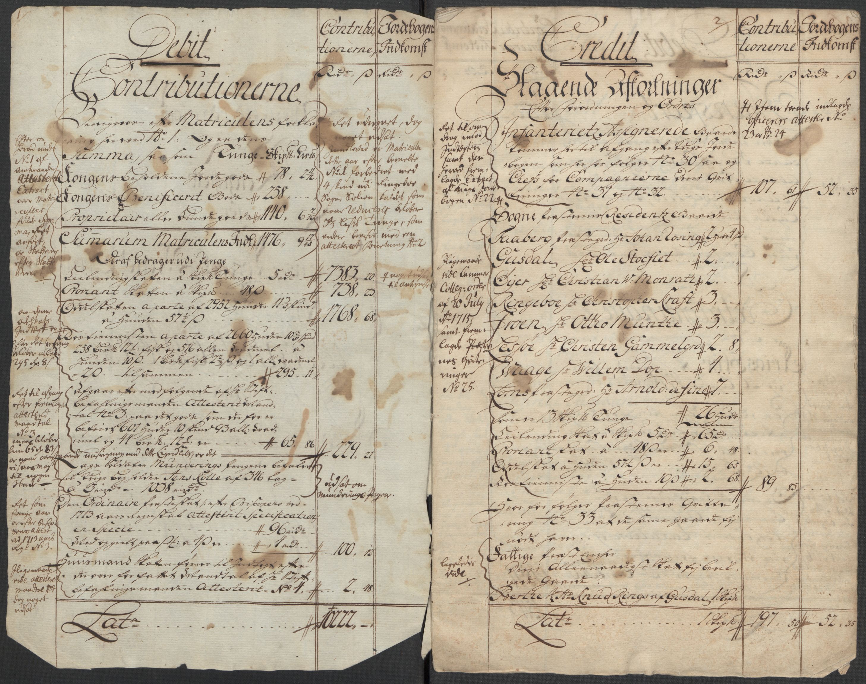 Rentekammeret inntil 1814, Reviderte regnskaper, Fogderegnskap, RA/EA-4092/R17/L1188: Fogderegnskap Gudbrandsdal, 1718, s. 4
