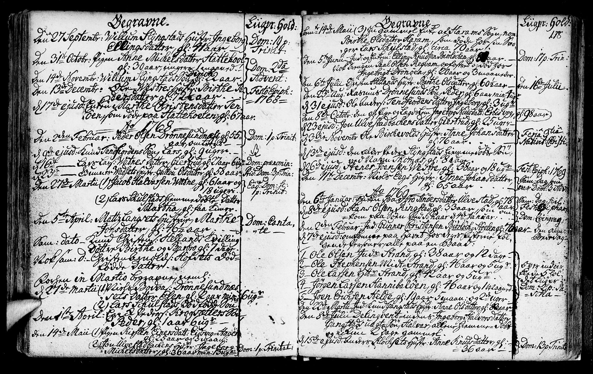 Ministerialprotokoller, klokkerbøker og fødselsregistre - Møre og Romsdal, AV/SAT-A-1454/525/L0371: Ministerialbok nr. 525A01, 1699-1777, s. 178