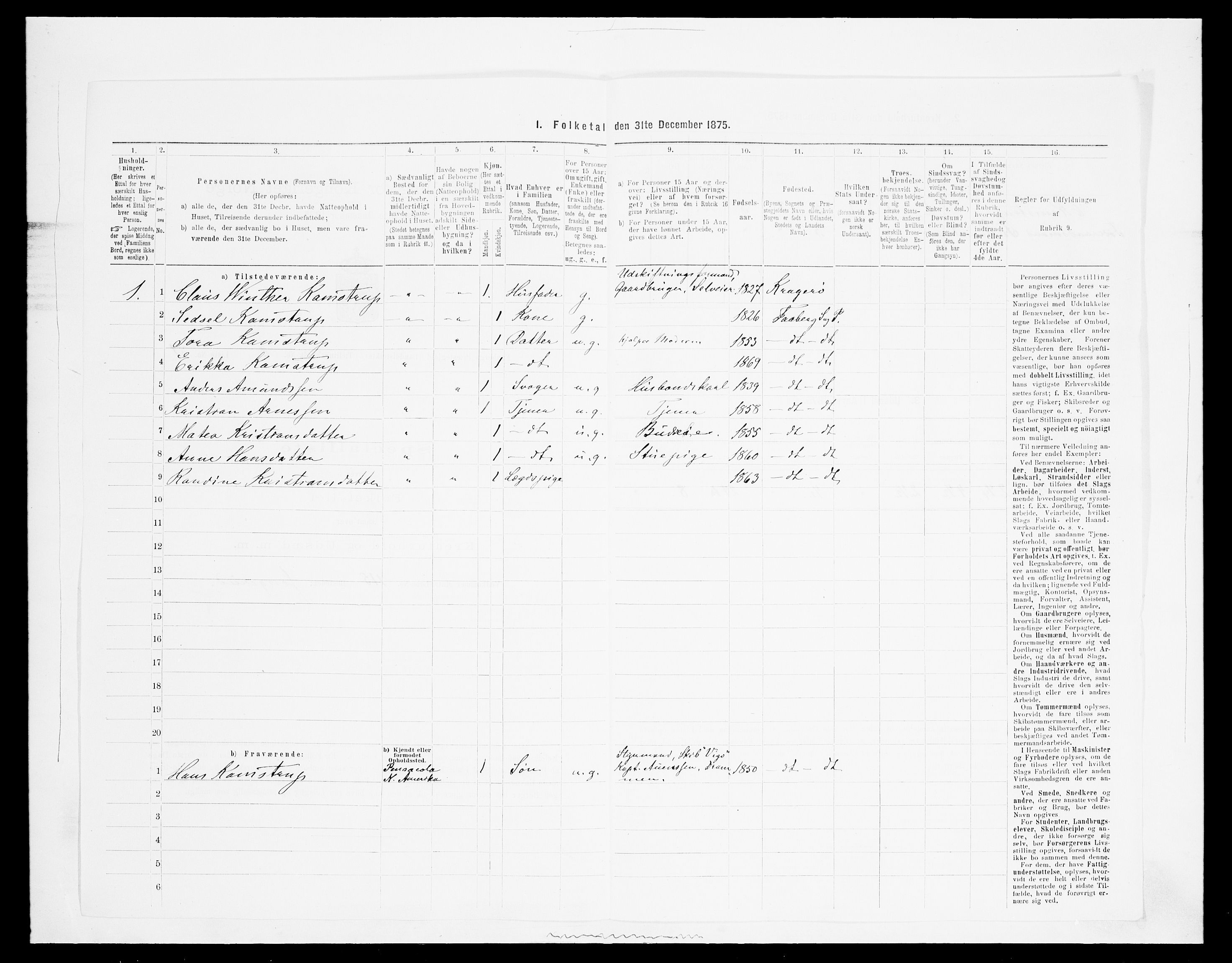 SAH, Folketelling 1875 for 0524L Fåberg prestegjeld, Fåberg sokn og Lillehammer landsokn, 1875, s. 1092