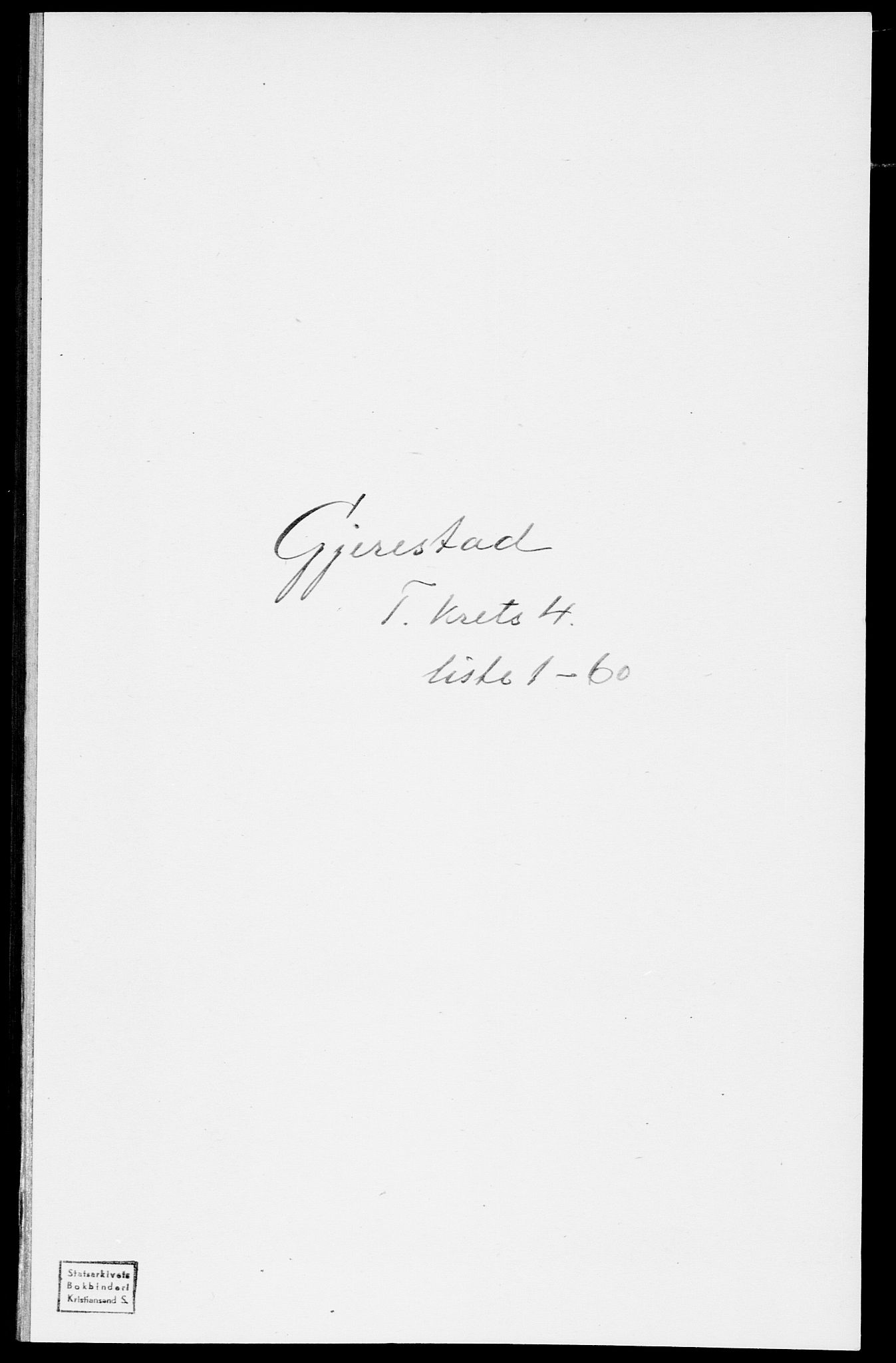 SAK, Folketelling 1875 for 0911P Gjerstad prestegjeld, 1875, s. 389
