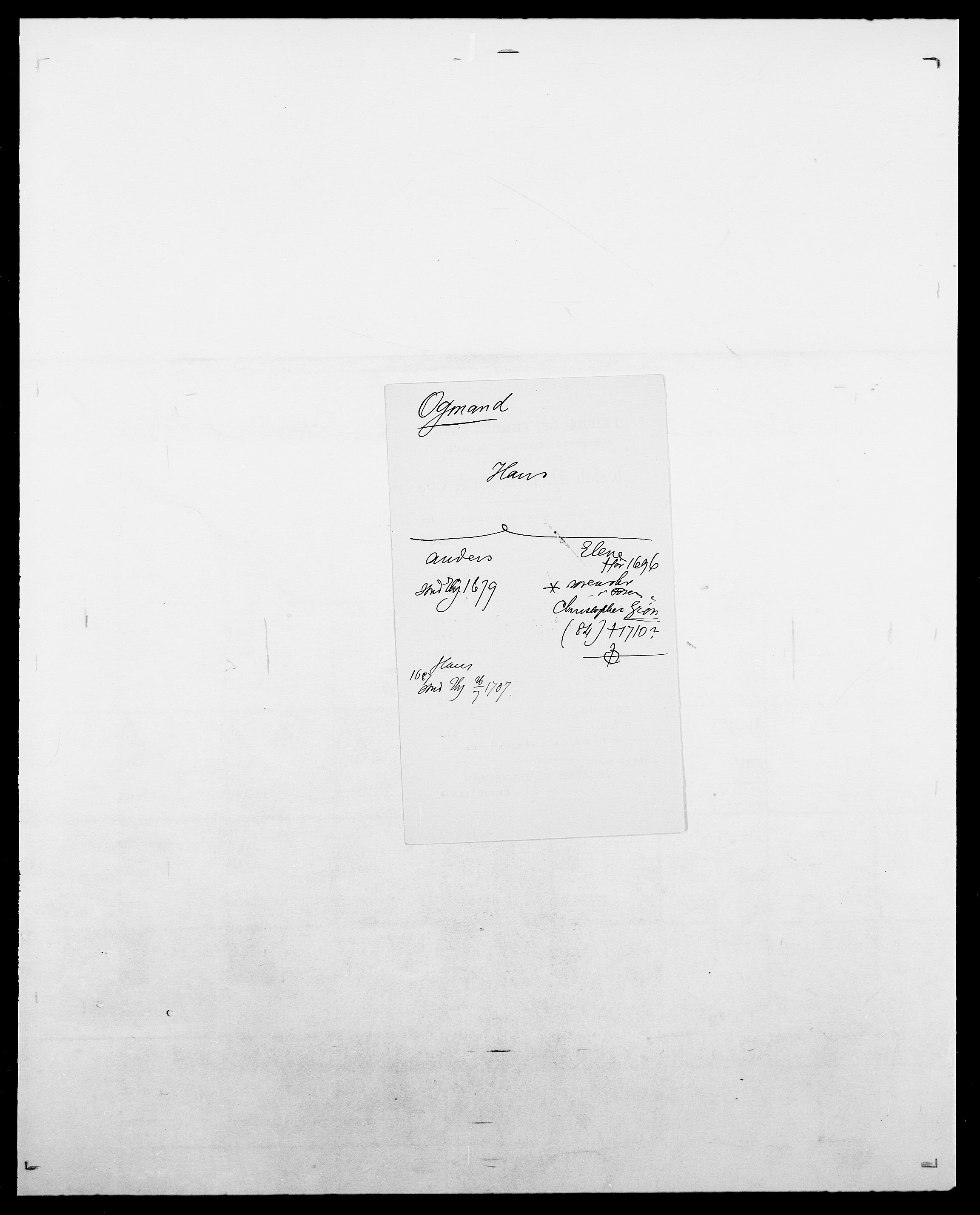 Delgobe, Charles Antoine - samling, SAO/PAO-0038/D/Da/L0029: Obel - Oxholm, s. 57