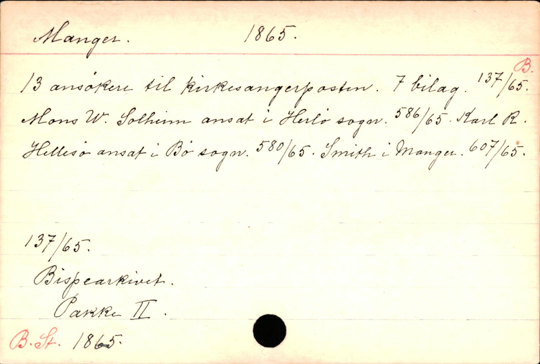 Haugen, Johannes - lærer, AV/SAB-SAB/PA-0036/01/L0001: Om klokkere og lærere, 1521-1904, s. 4987