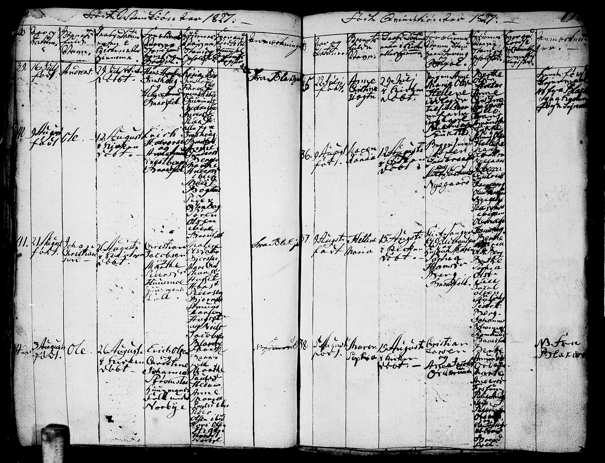 Aurskog prestekontor Kirkebøker, SAO/A-10304a/F/Fa/L0005: Ministerialbok nr. I 5, 1814-1829, s. 179