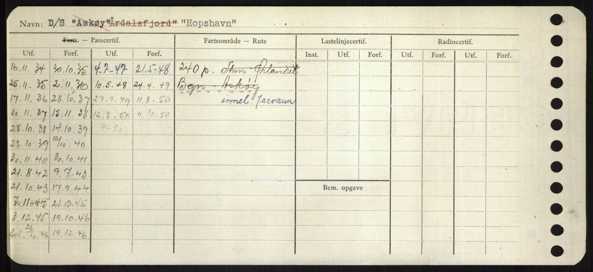 Sjøfartsdirektoratet med forløpere, Skipsmålingen, RA/S-1627/H/Hd/L0017: Fartøy, Holi-Hå, s. 64