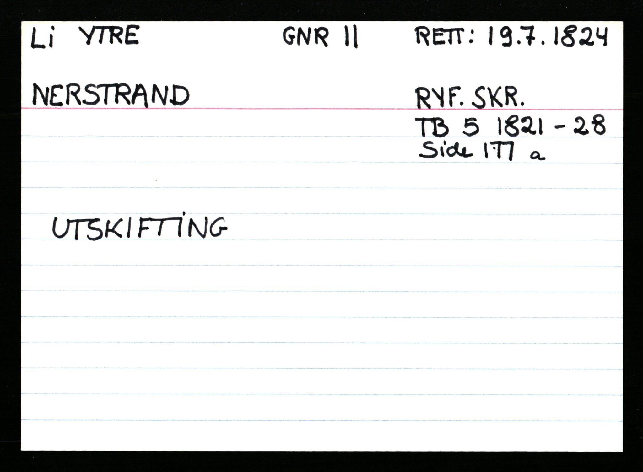Statsarkivet i Stavanger, AV/SAST-A-101971/03/Y/Ym/L0035: Åstedskort sortert etter gårdsnavn: Leiranger - Lindanger, 1600-1950, s. 271