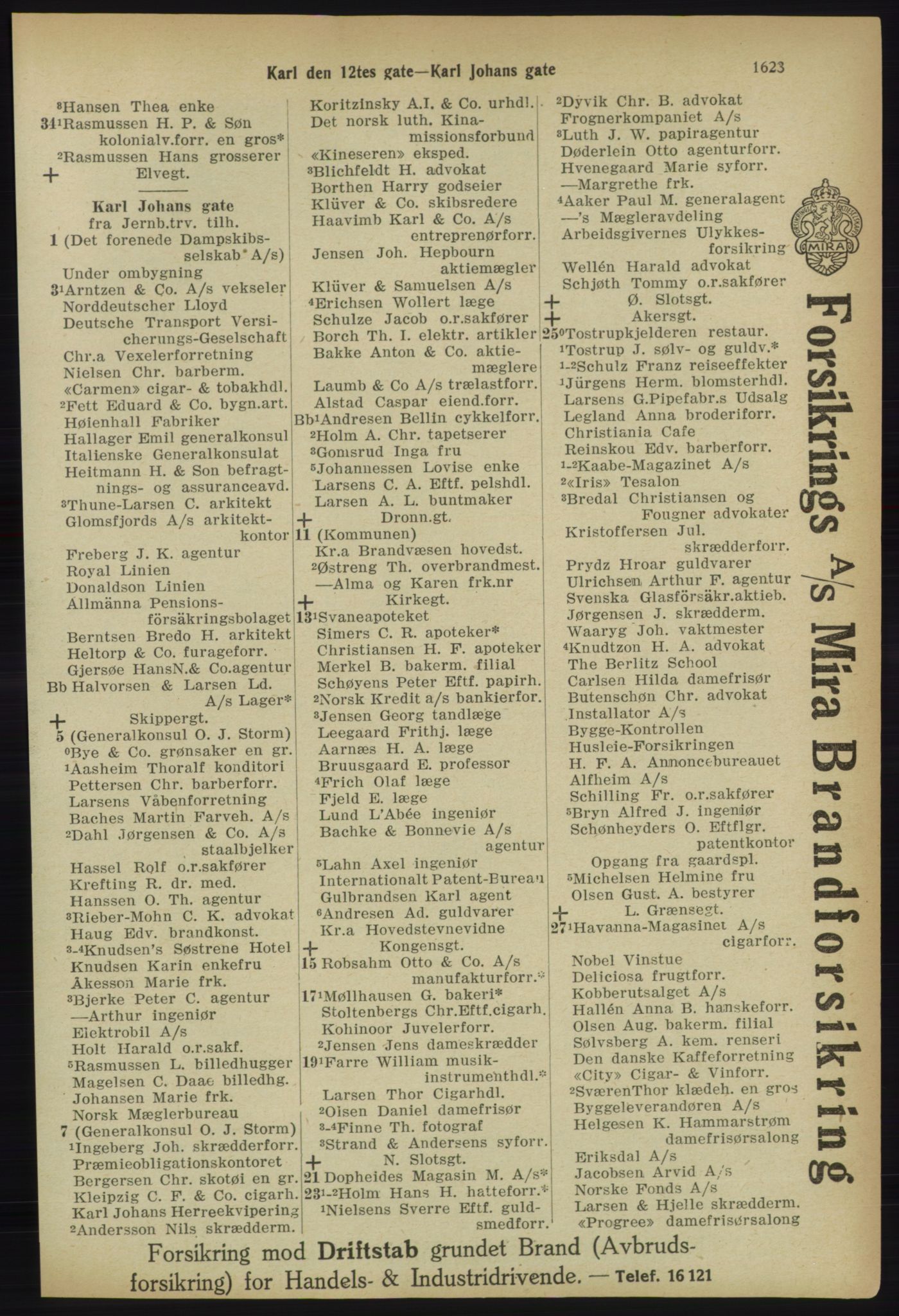Kristiania/Oslo adressebok, PUBL/-, 1918, s. 1776