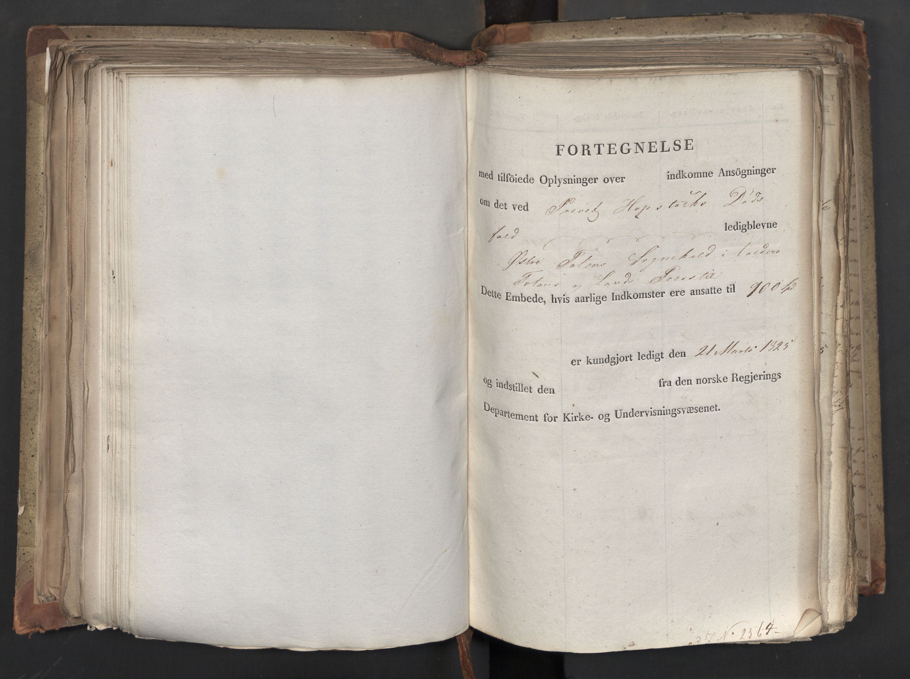 Statsrådsavdelingen i Stockholm, AV/RA-S-1003/D/Da/L0042: Regjeringsinnstillinger nr. 2467-2705, 1825, s. 290