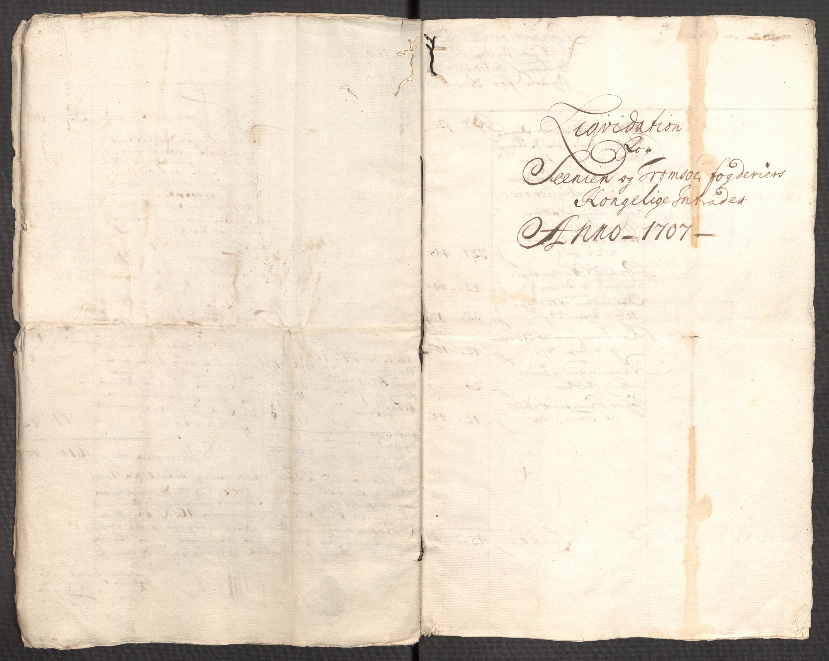 Rentekammeret inntil 1814, Reviderte regnskaper, Fogderegnskap, AV/RA-EA-4092/R68/L4756: Fogderegnskap Senja og Troms, 1705-1707, s. 275