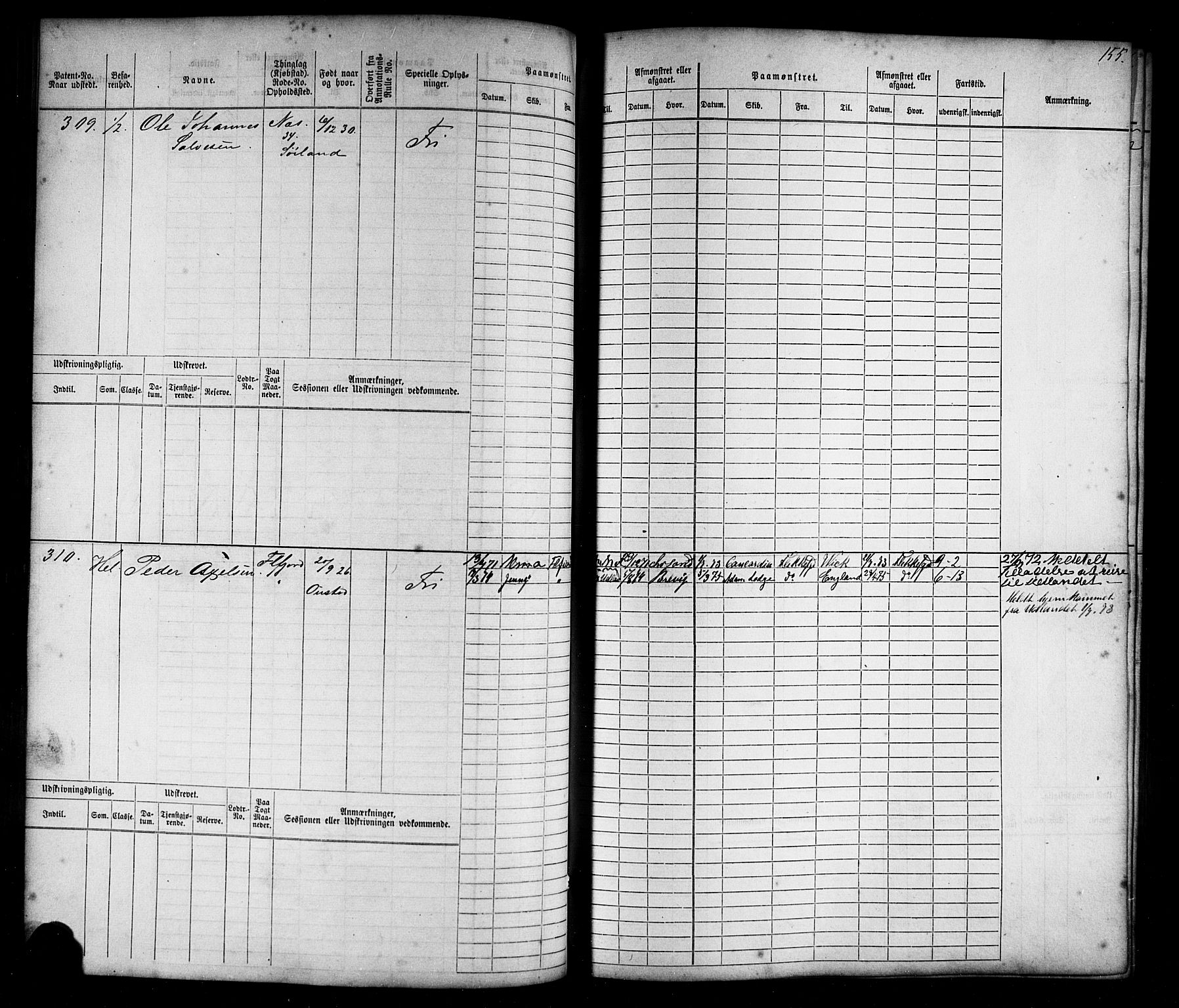 Flekkefjord mønstringskrets, AV/SAK-2031-0018/F/Fb/L0008: Hovedrulle nr 1-770, Æ-5, 1867-1900, s. 159