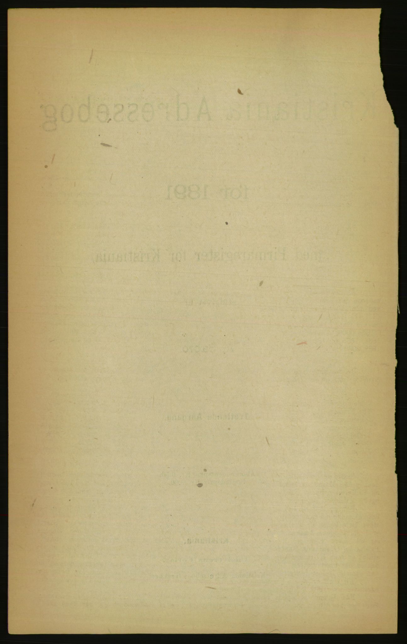 Kristiania/Oslo adressebok, PUBL/-, 1891, s. 12