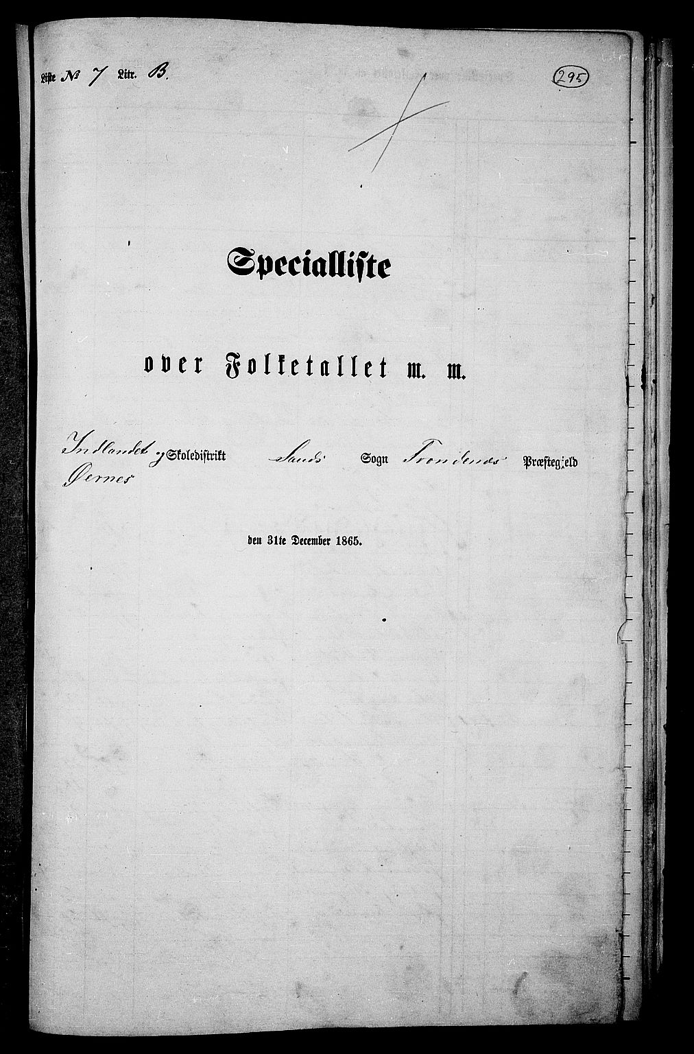 RA, Folketelling 1865 for 1914P Trondenes prestegjeld, 1865, s. 180