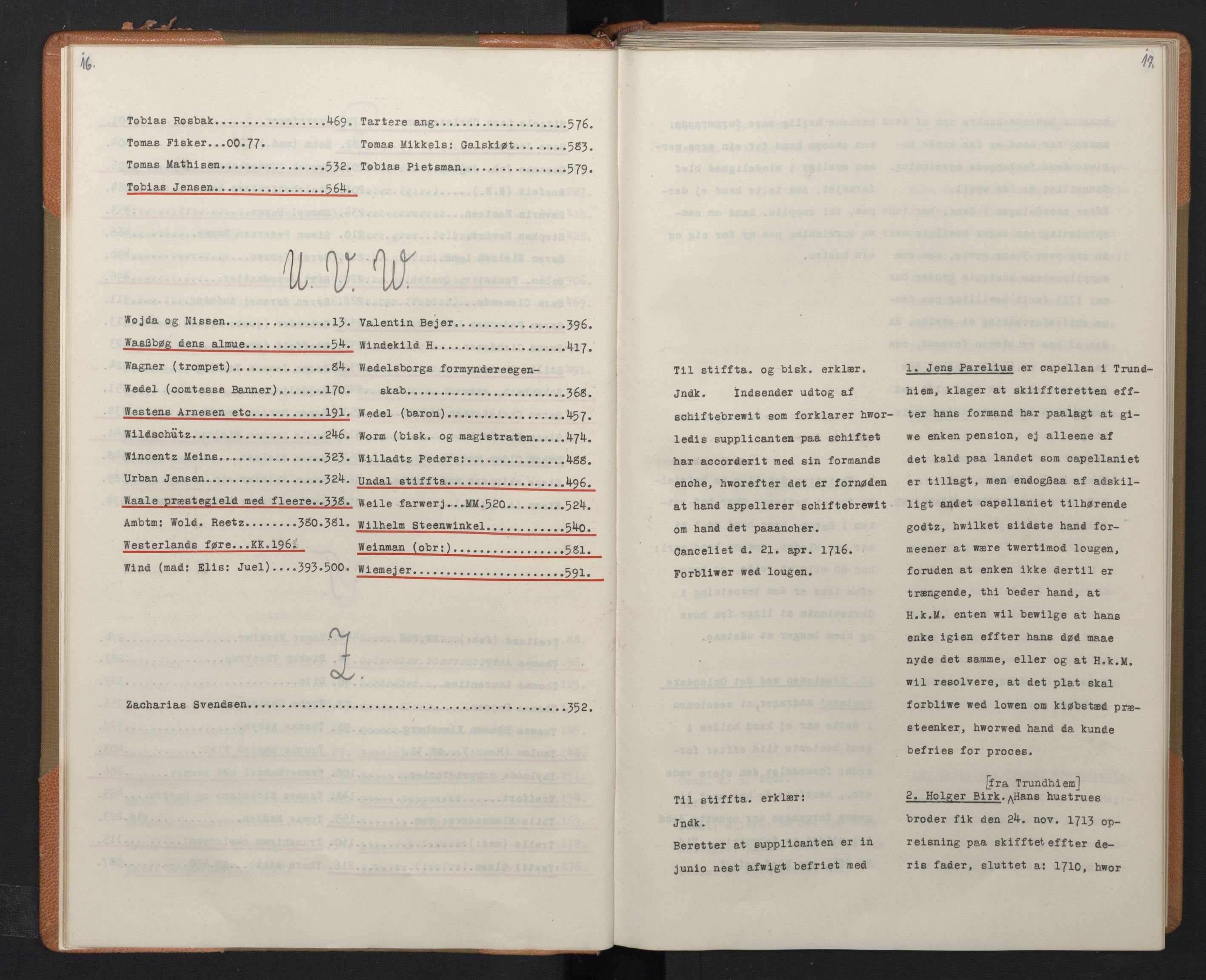 Avskriftsamlingen, AV/RA-EA-4022/F/Fa/L0081: Supplikker, 1716-1717, s. 11