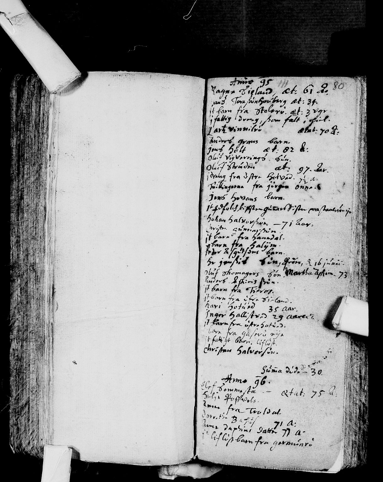 Andebu kirkebøker, AV/SAKO-A-336/F/Fa/L0001: Ministerialbok nr. I 1 /1, 1623-1738, s. 80
