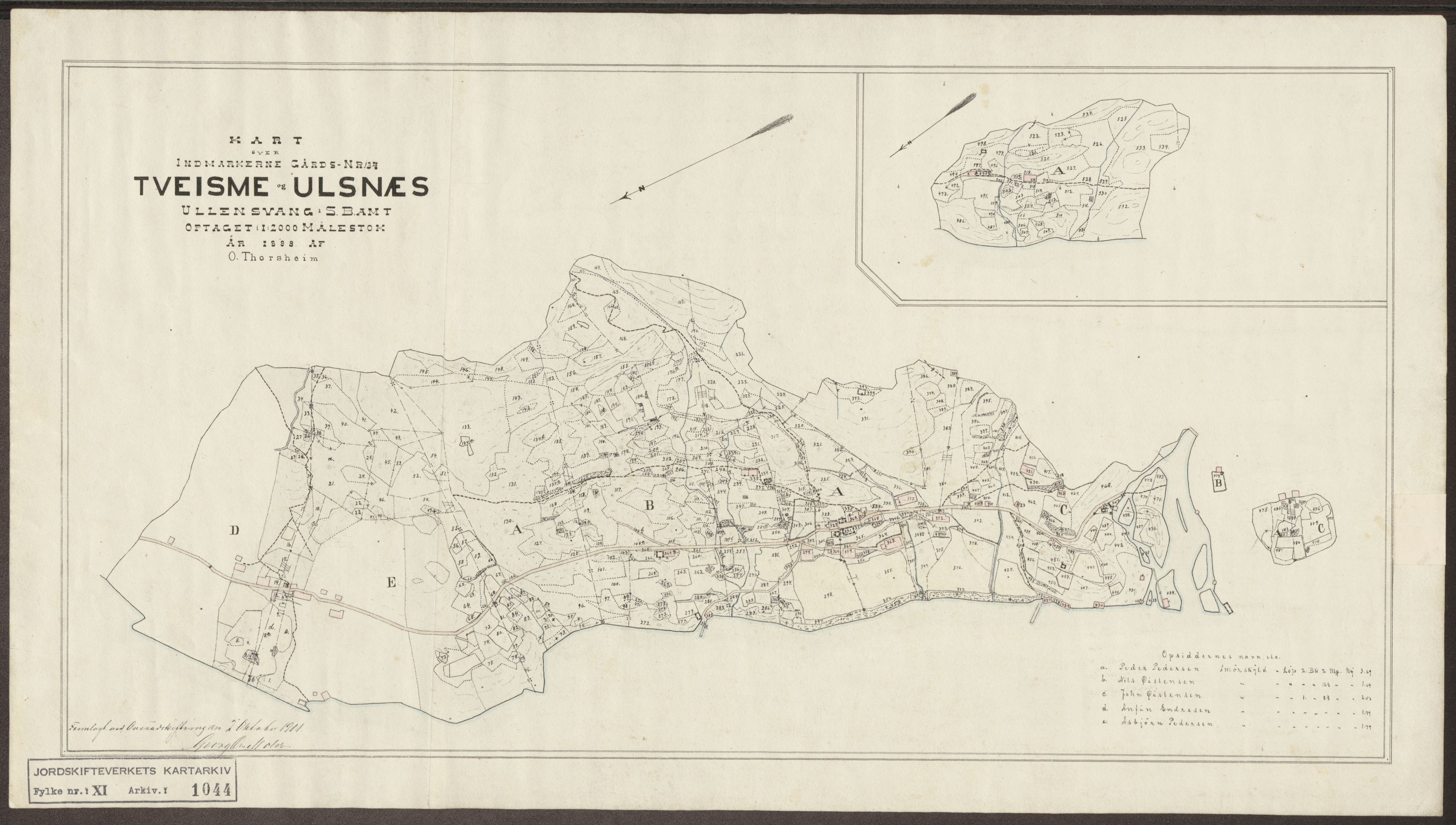 Jordskifteverkets kartarkiv, AV/RA-S-3929/T, 1859-1988, s. 1190