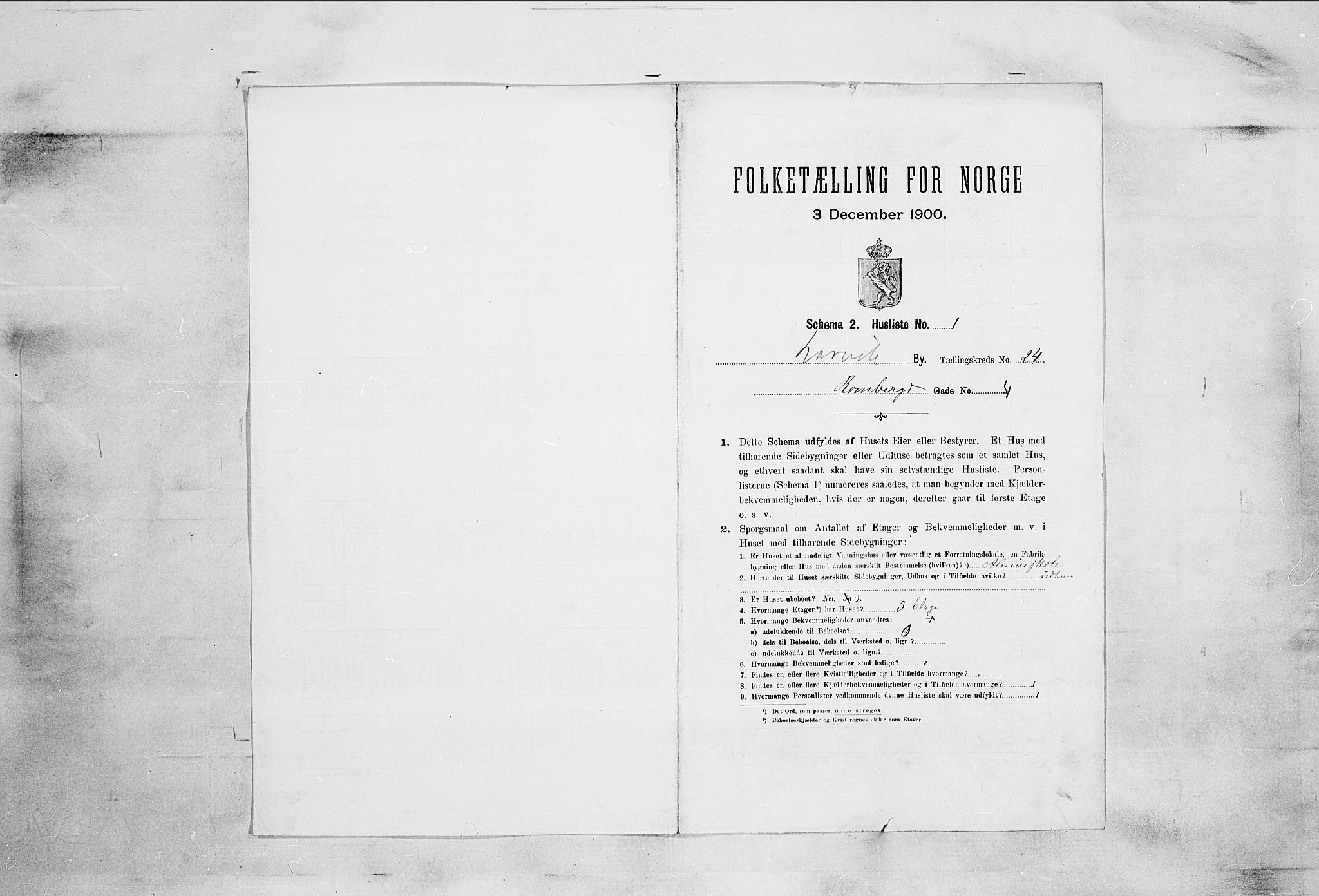 RA, Folketelling 1900 for 0707 Larvik kjøpstad, 1900, s. 2496