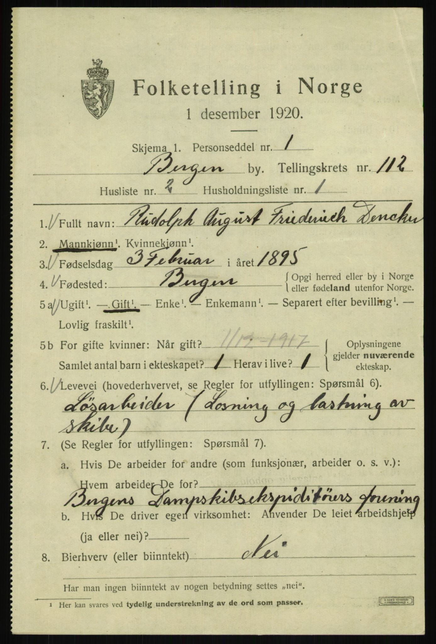 SAB, Folketelling 1920 for 1301 Bergen kjøpstad, 1920, s. 191872