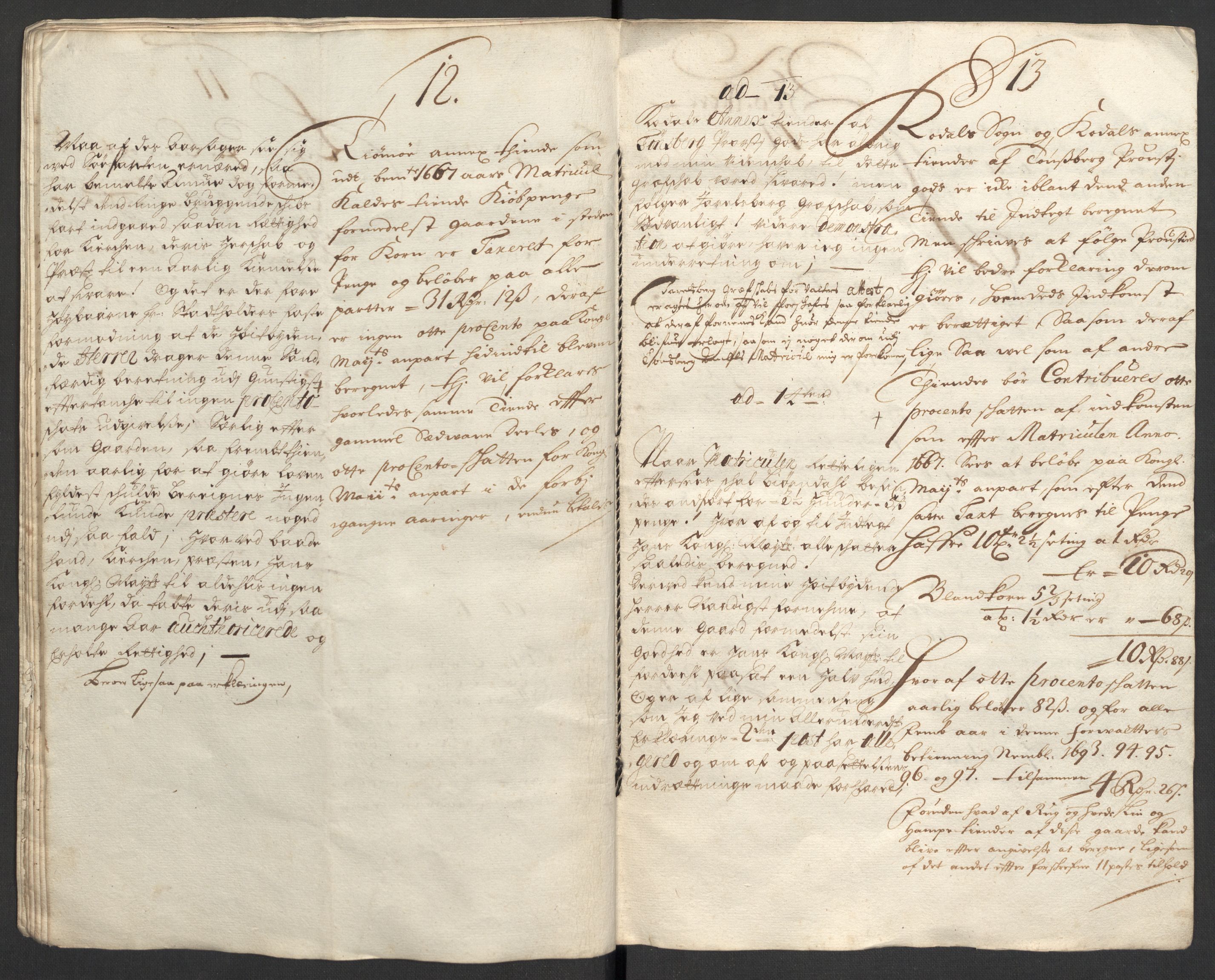 Rentekammeret inntil 1814, Reviderte regnskaper, Fogderegnskap, AV/RA-EA-4092/R33/L1975: Fogderegnskap Larvik grevskap, 1696-1697, s. 236