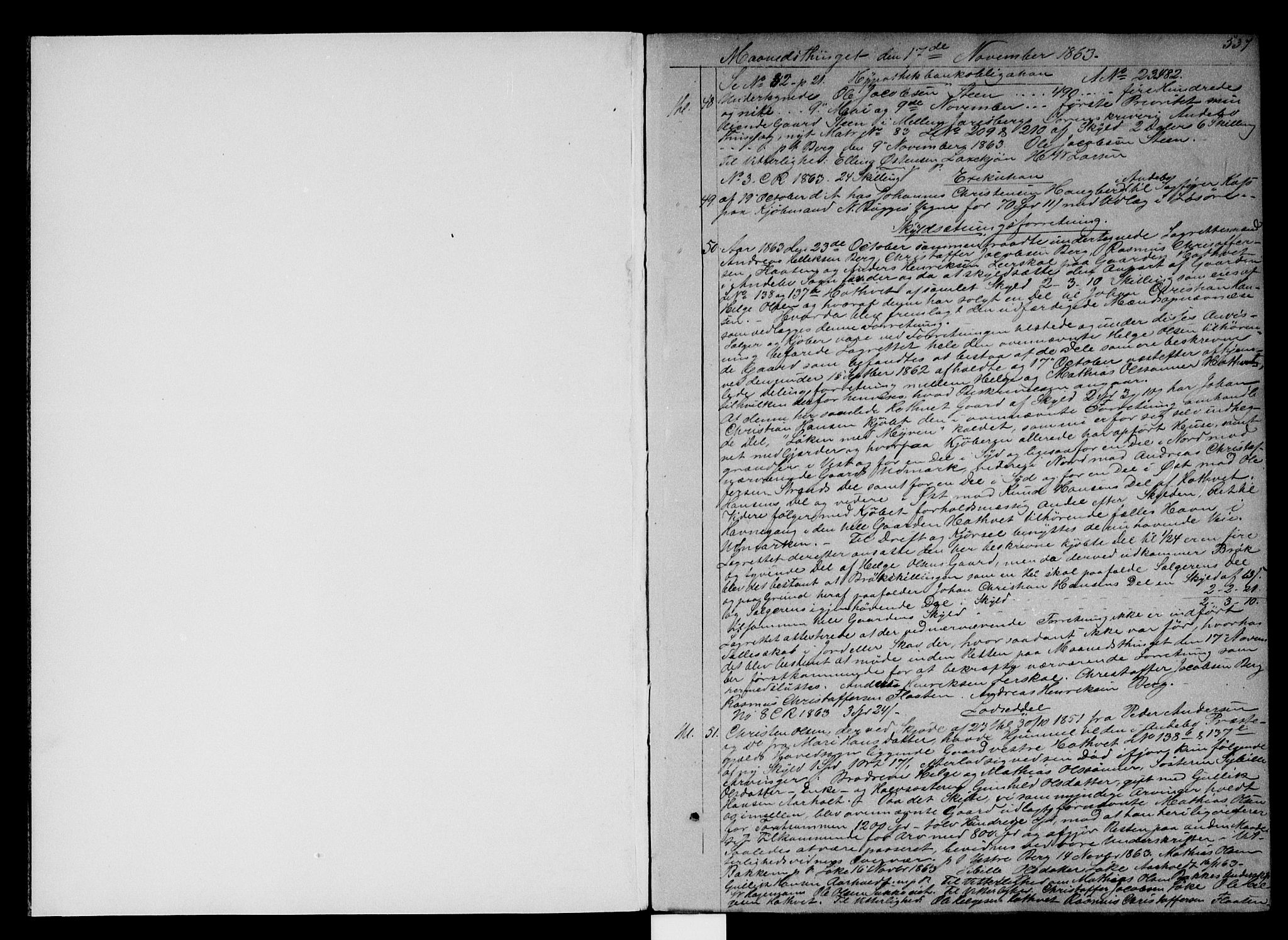 Mellom Jarlsberg sorenskriveri, SAKO/A-132/G/Ga/Gaa/L0006b: Pantebok nr. I 6b, 1863-1866, s. 536-537